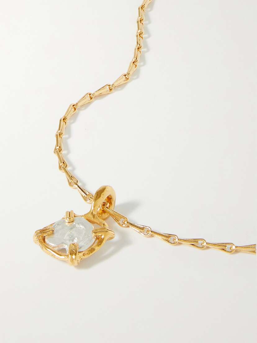 Alighieri + Net Sustain The Gilded Frame Recycled Silver And Gold-plated Necklace