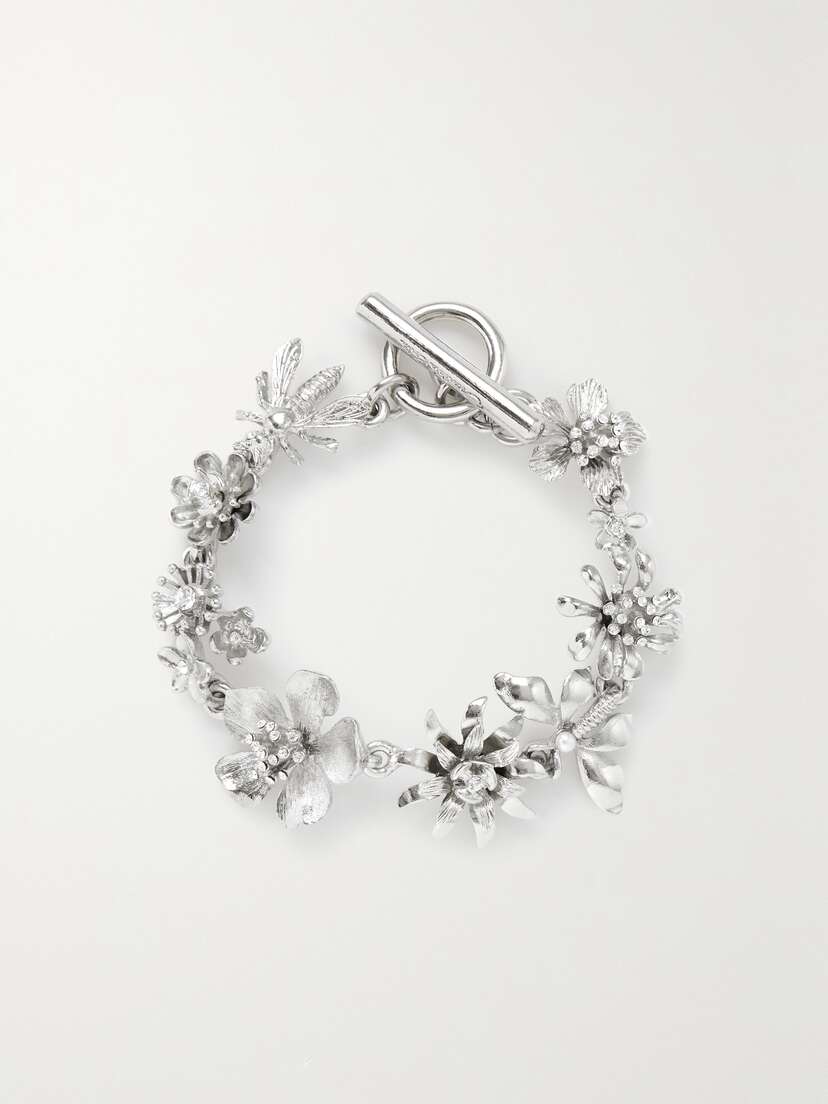 Oscar de la Renta Bloom -tone Crystal Bracelet