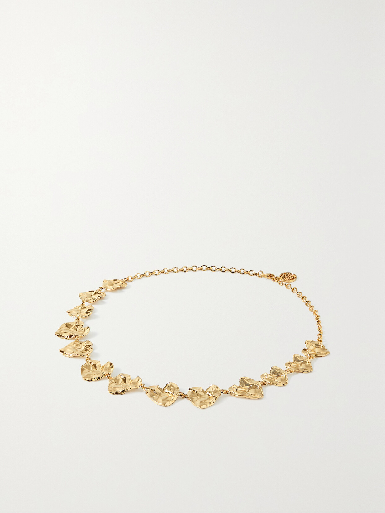 Oscar de la Renta - Crushed Heart Gold-tone Choker - One size