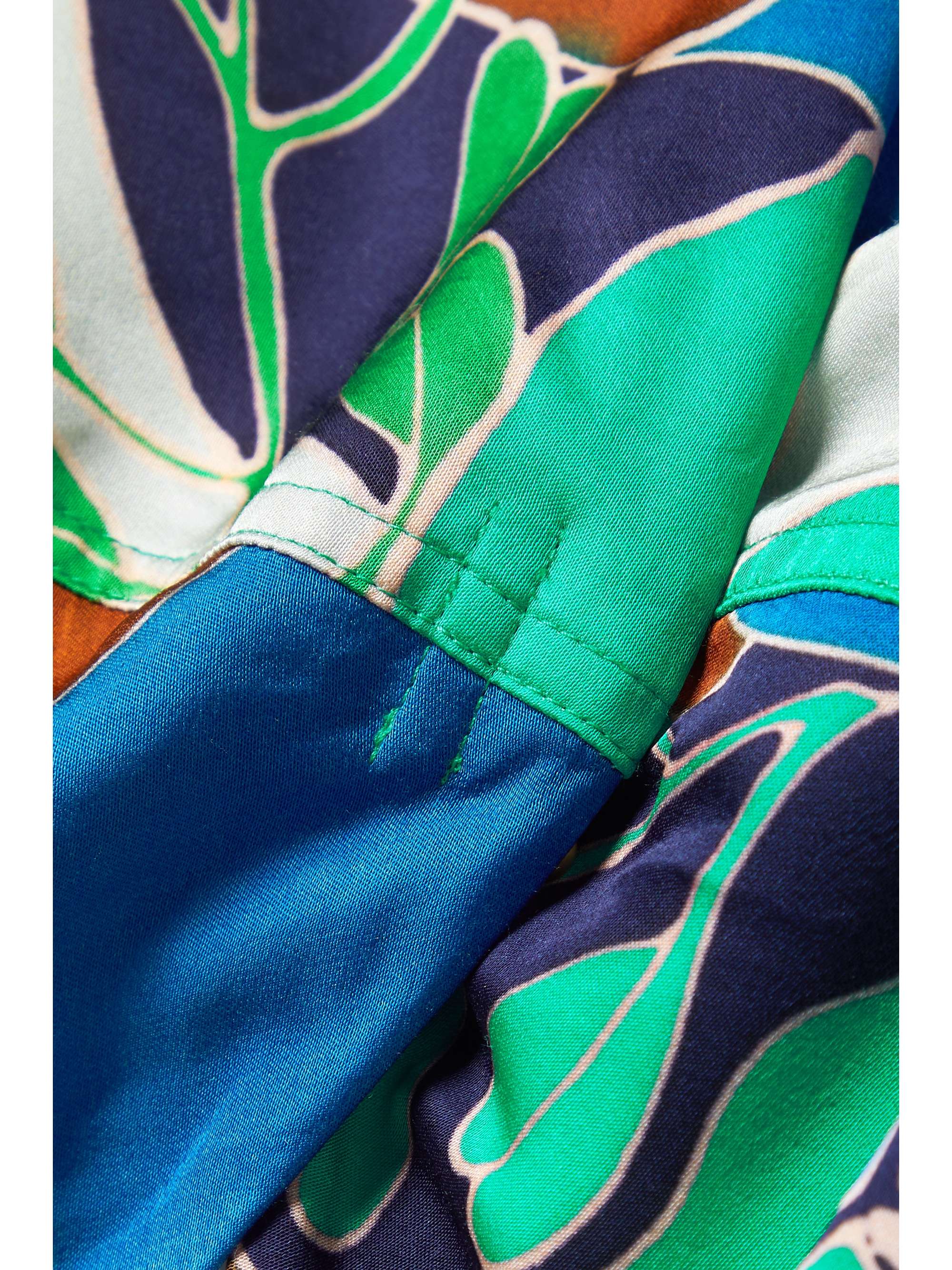 CULT GAIA Diem cropped embellished floral-print satin halterneck top