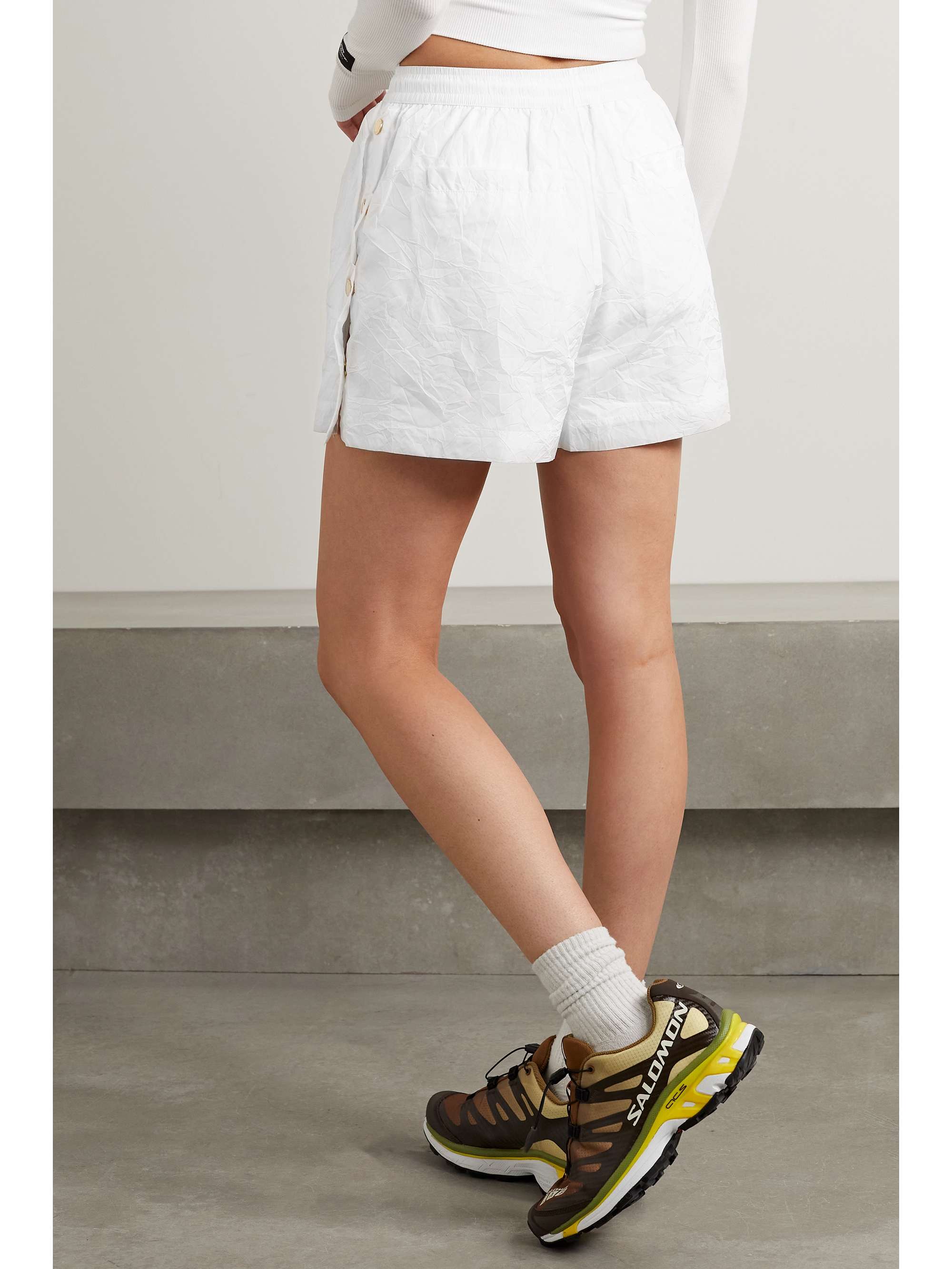 P.E NATION Volley crinkled-shell shorts