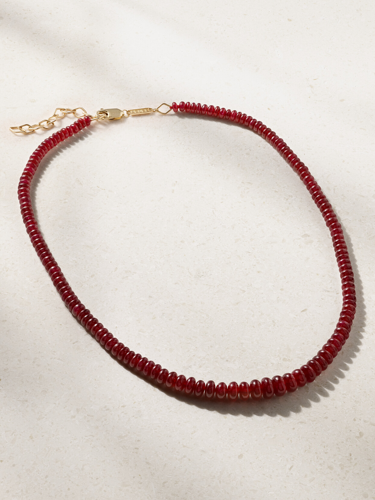 Azlee 18-karat Gold Ruby Necklace