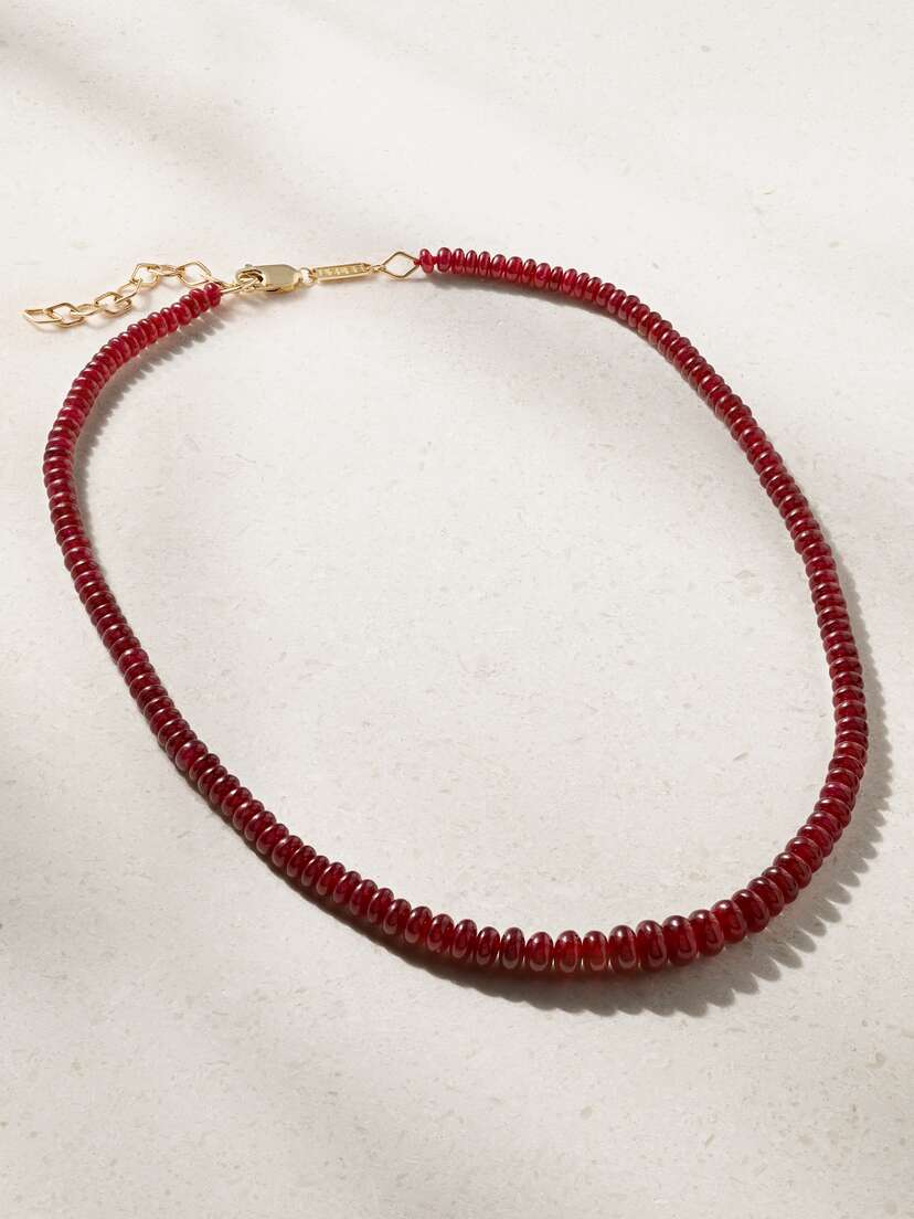Azlee 18-karat  Ruby Necklace - One size