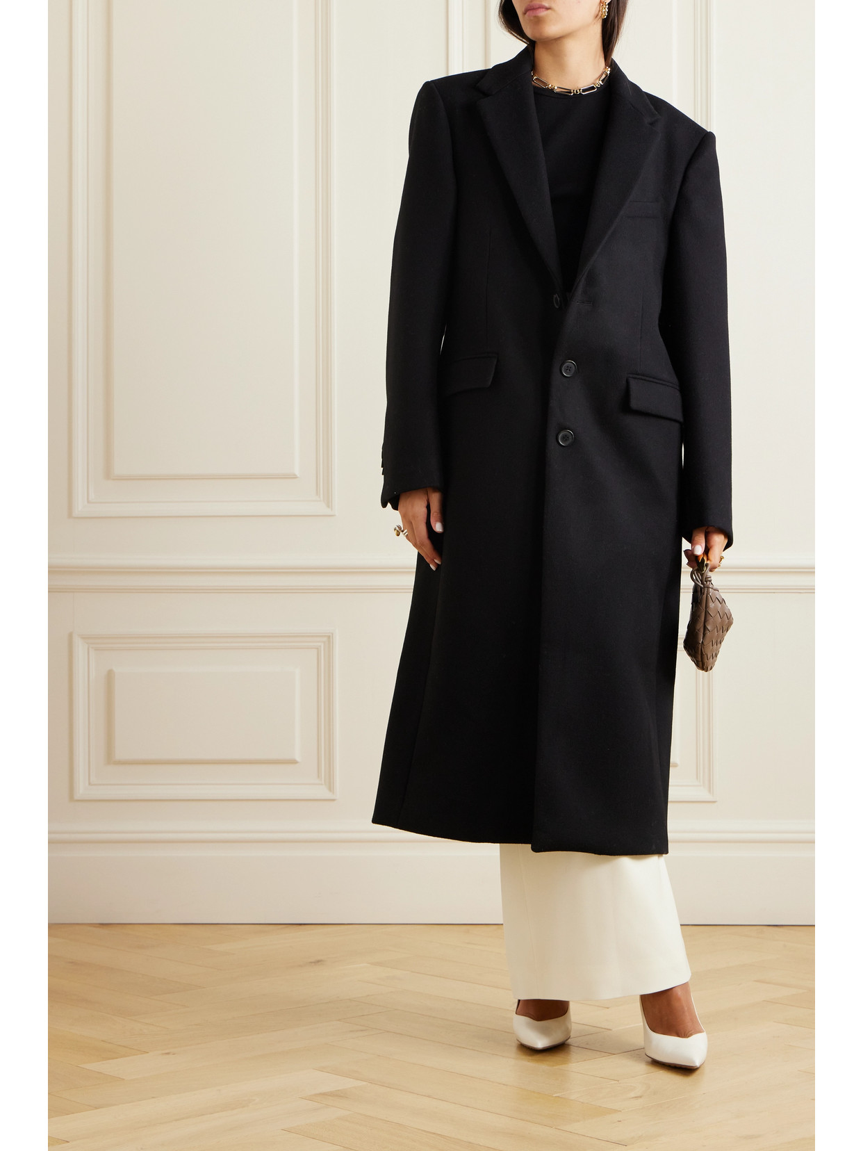 Wardrobe.nyc Wool Coat In Black