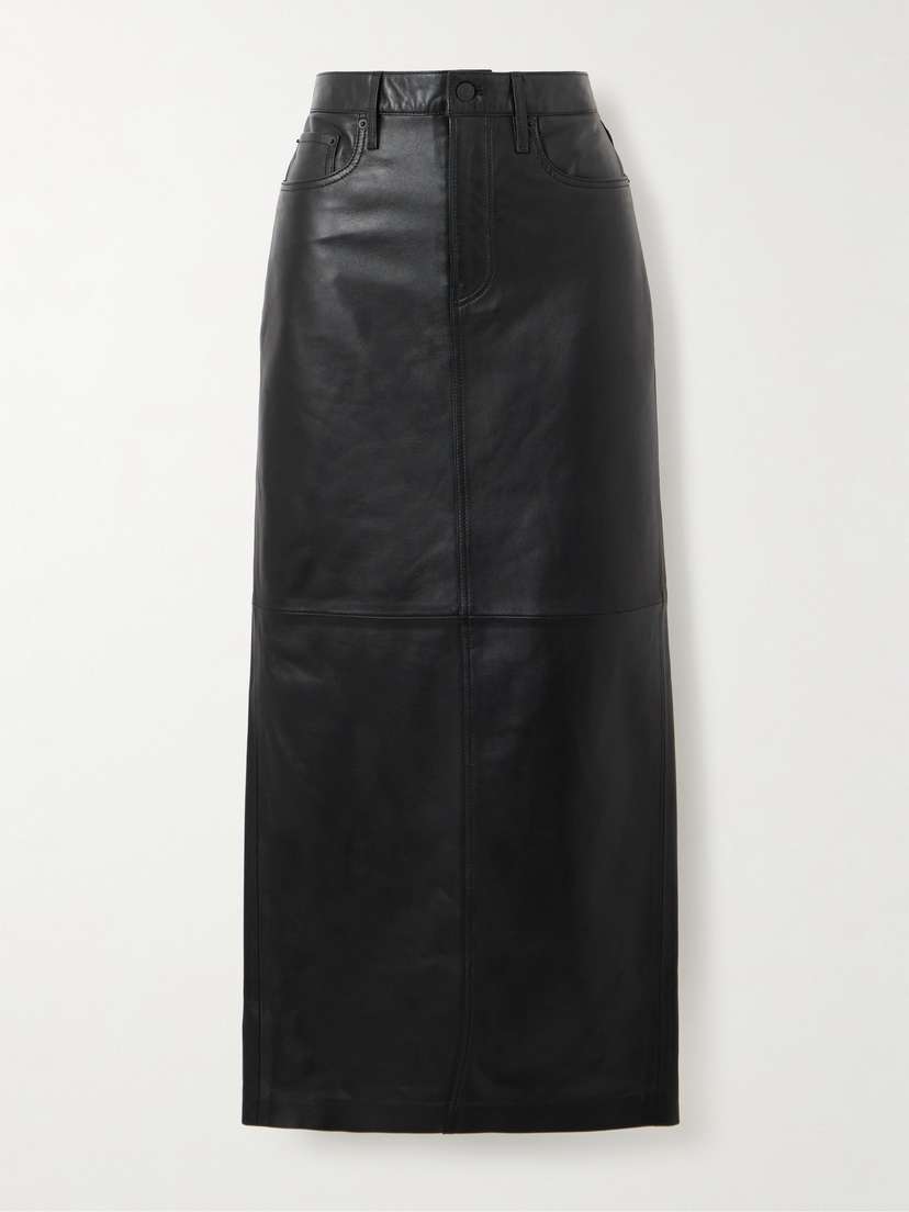 Wardrobe.NYC Leather Maxi Skirt - x large