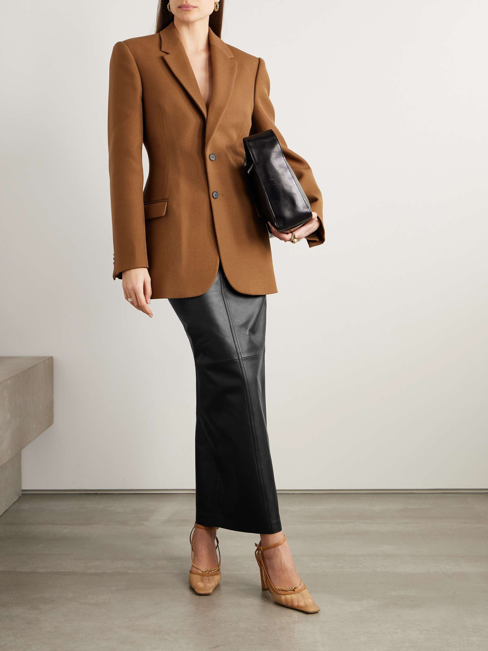 WARDROBE.NYC Leather maxi skirt NETAPORTER