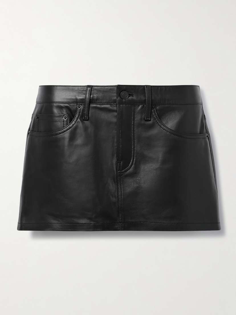 Wardrobe.NYC Leather Mini Skirt - x large