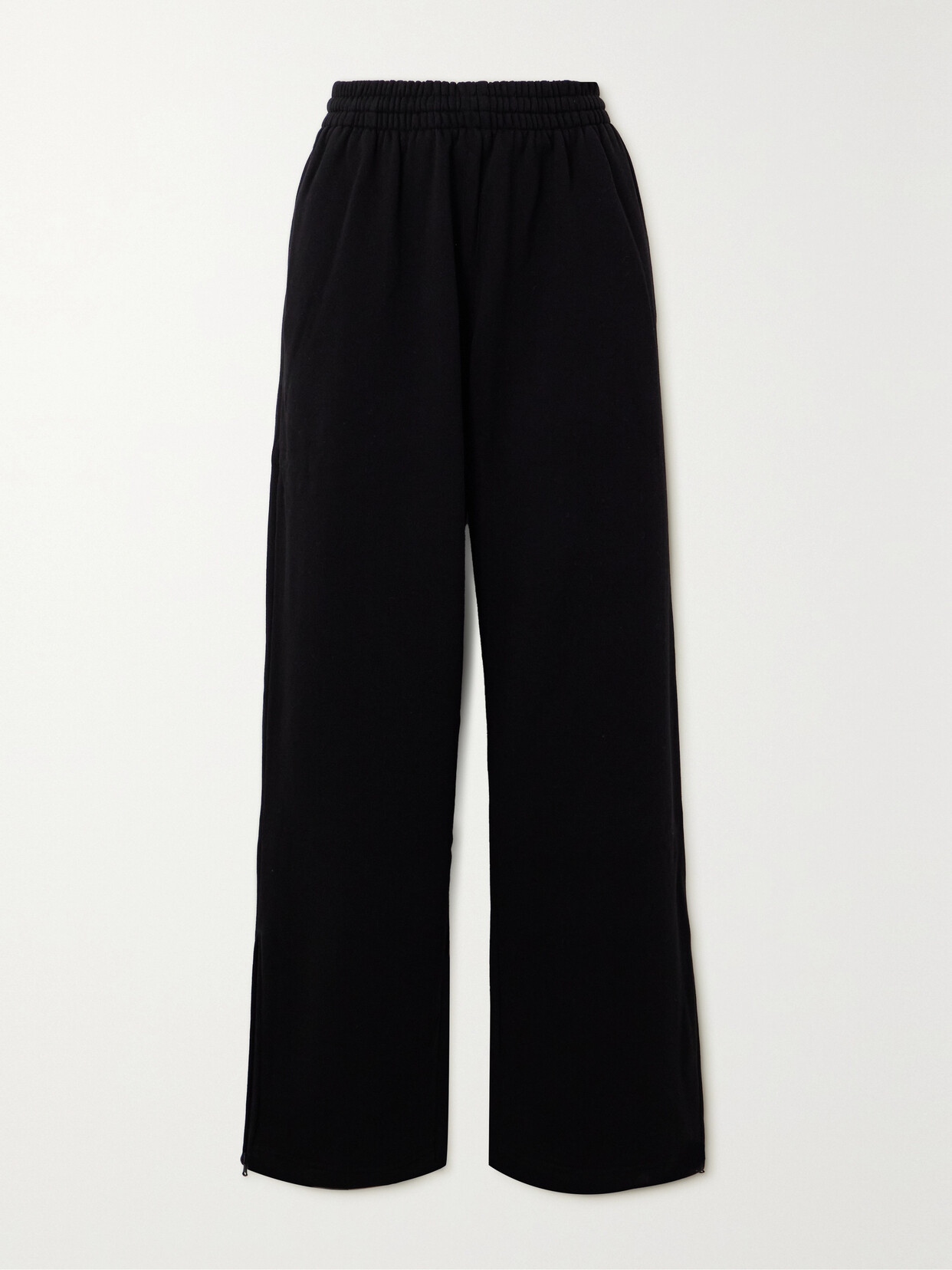WARDROBE. NYC - + Hailey Bieber Cotton-jersey Wide-leg Sweatpants - Black