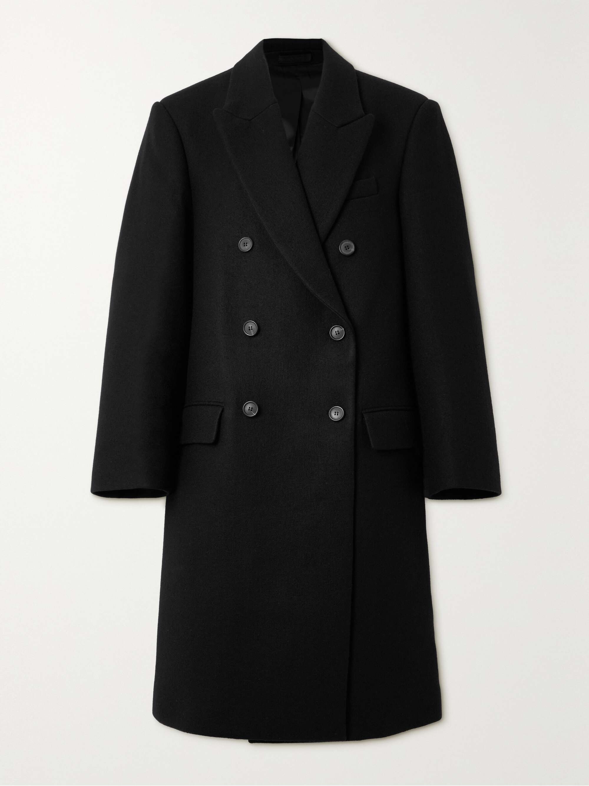 hailey double face tie waist wool coat