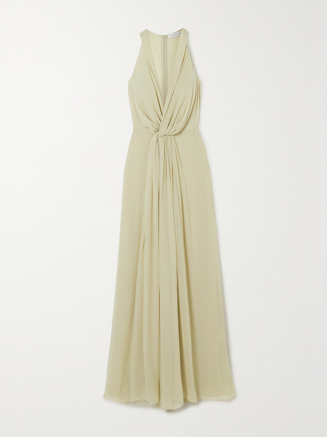Christopher Esber Knotted Silk-georgette Maxi Dress