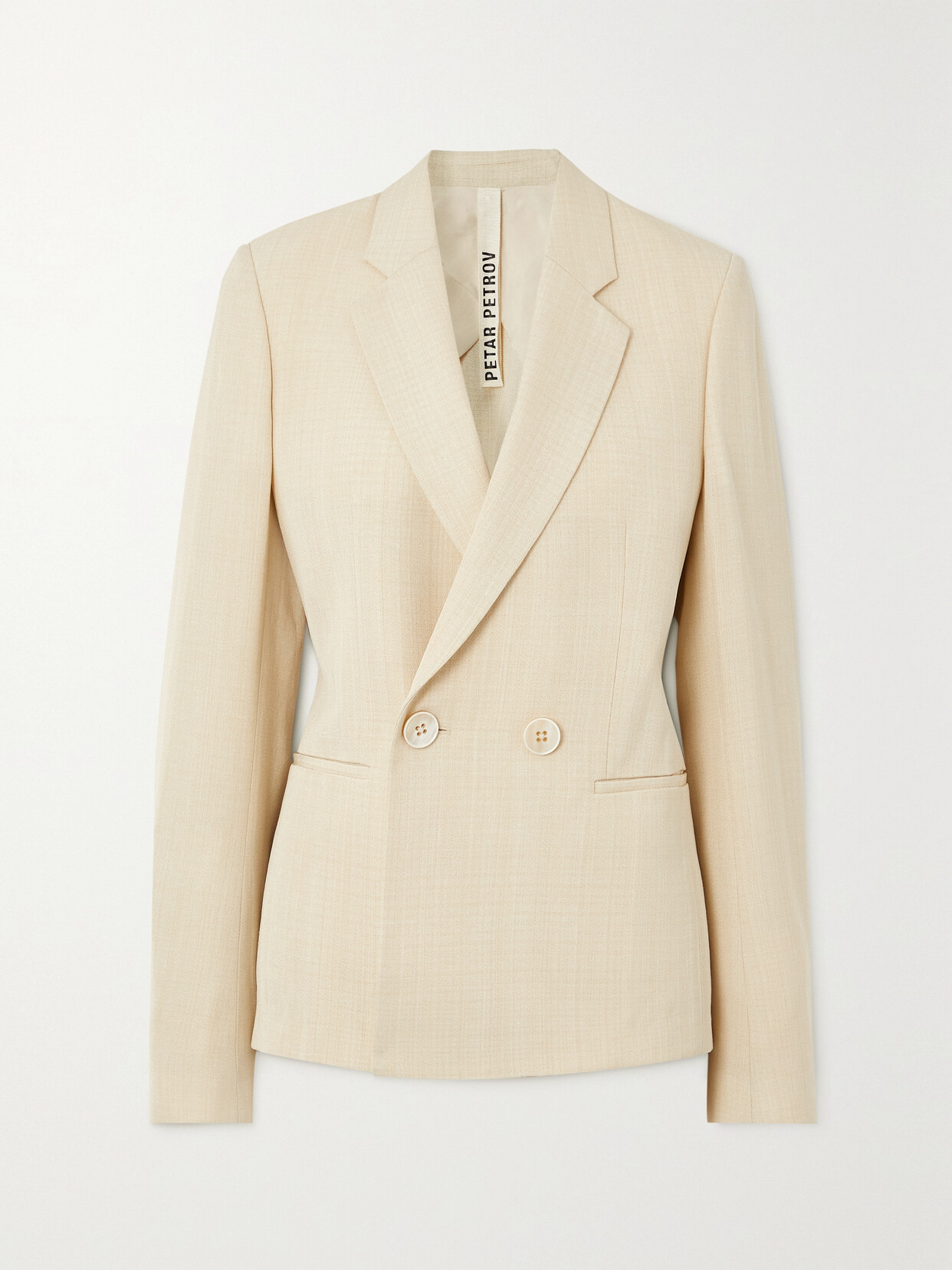 Petar Petrov Double-breasted Woven Blazer