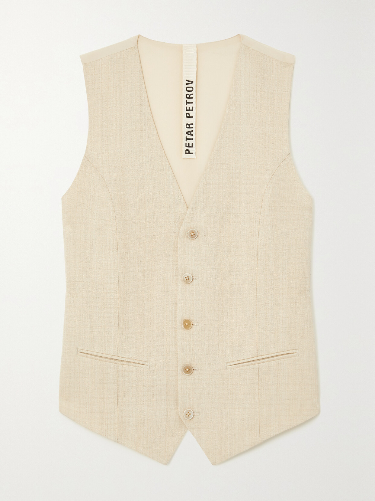 Petar Petrov - Serious Woven Vest - Ivory