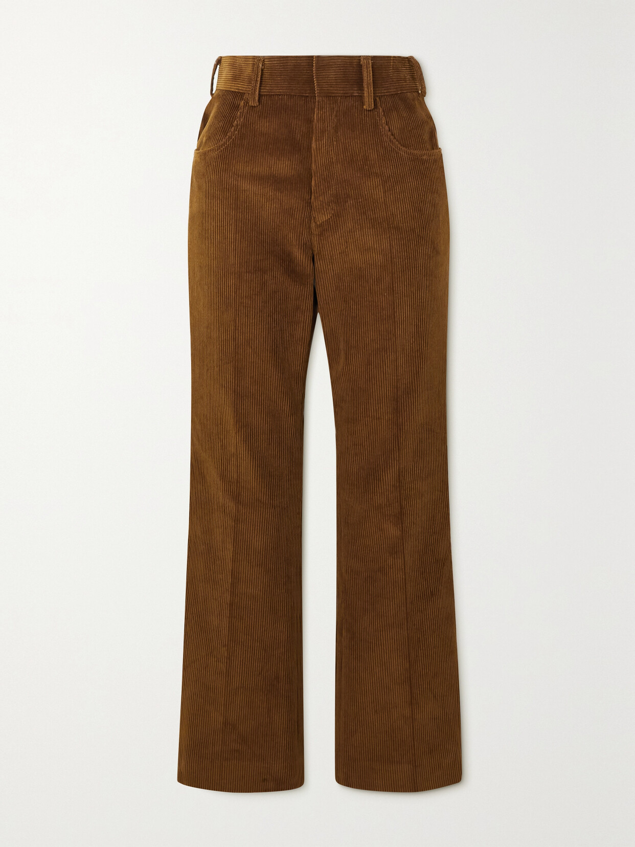 Petar Petrov - Cropped Cotton-corduroy Skinny Pants - Brown