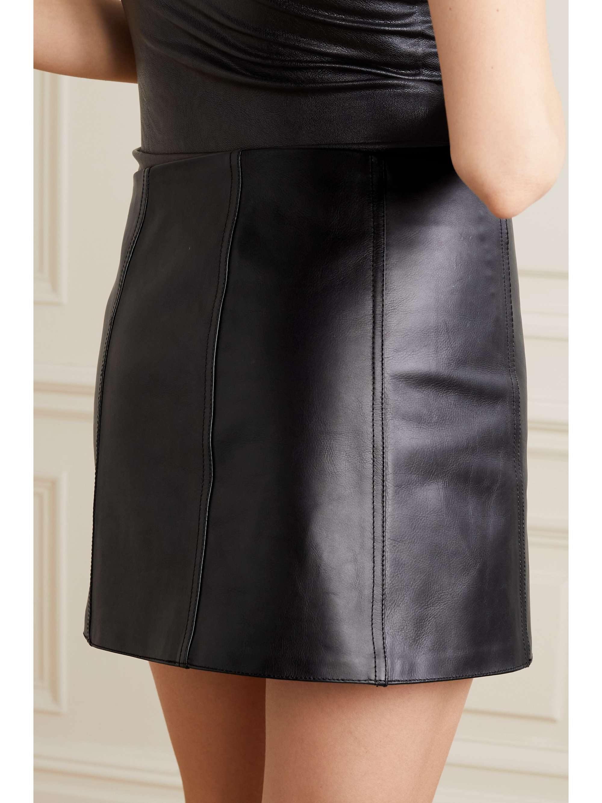 PETAR PETROV Kick-Ass leather mini skirt