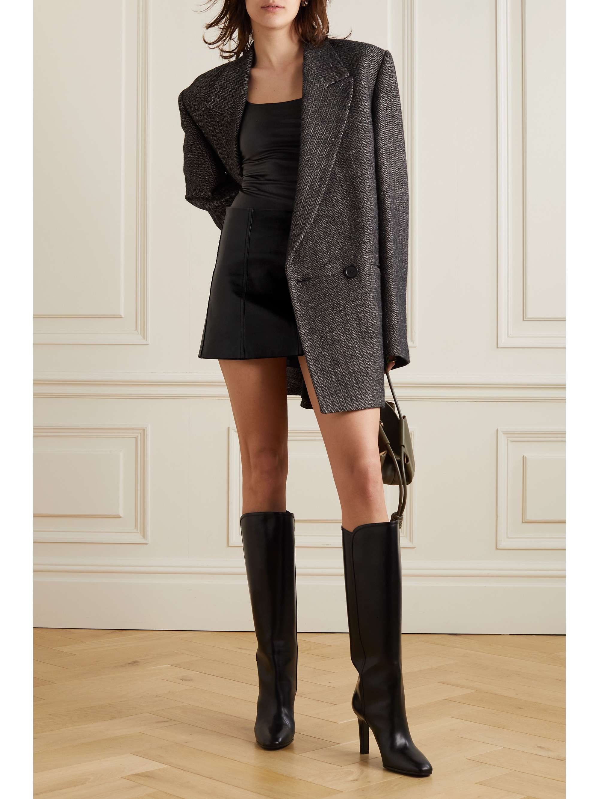 PETAR PETROV Kick-Ass leather mini skirt