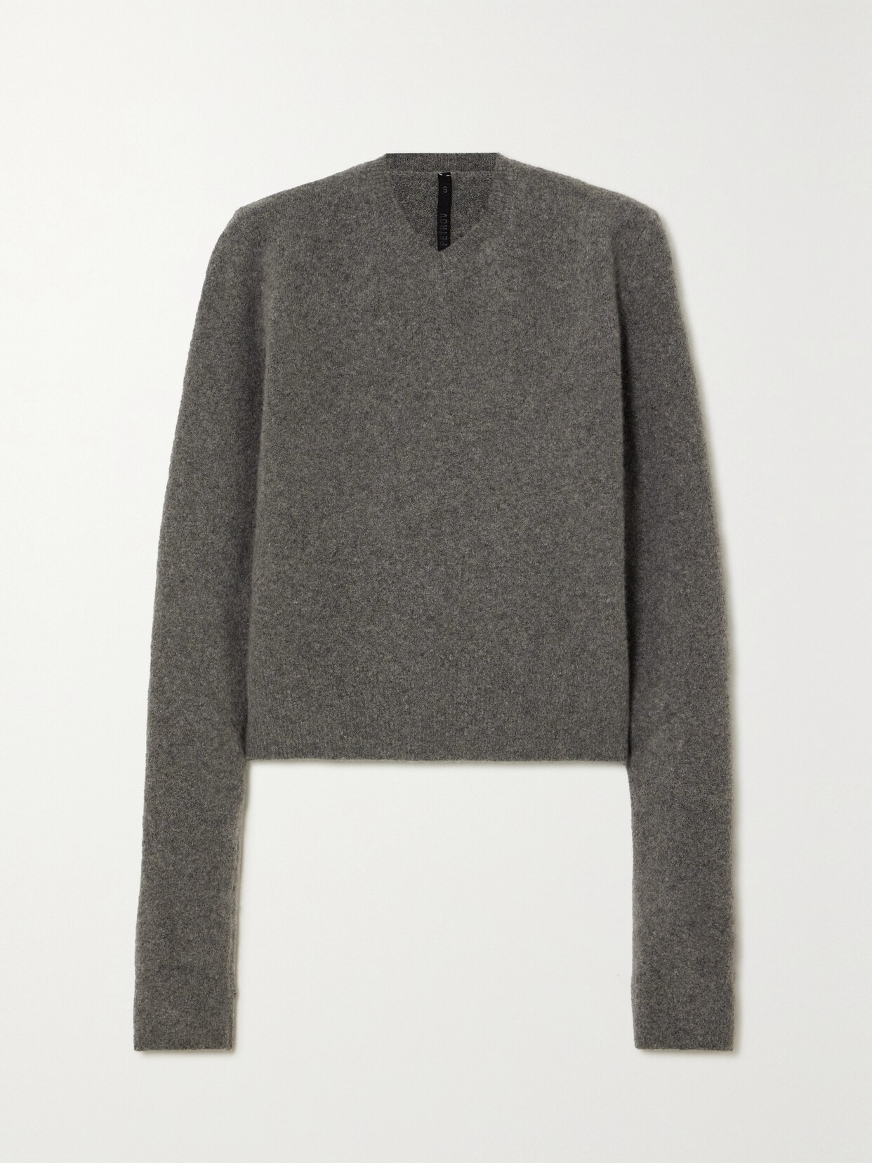 Petar Petrov - Old School Stretch-cashmere And Silk-blend Sweater - Gray