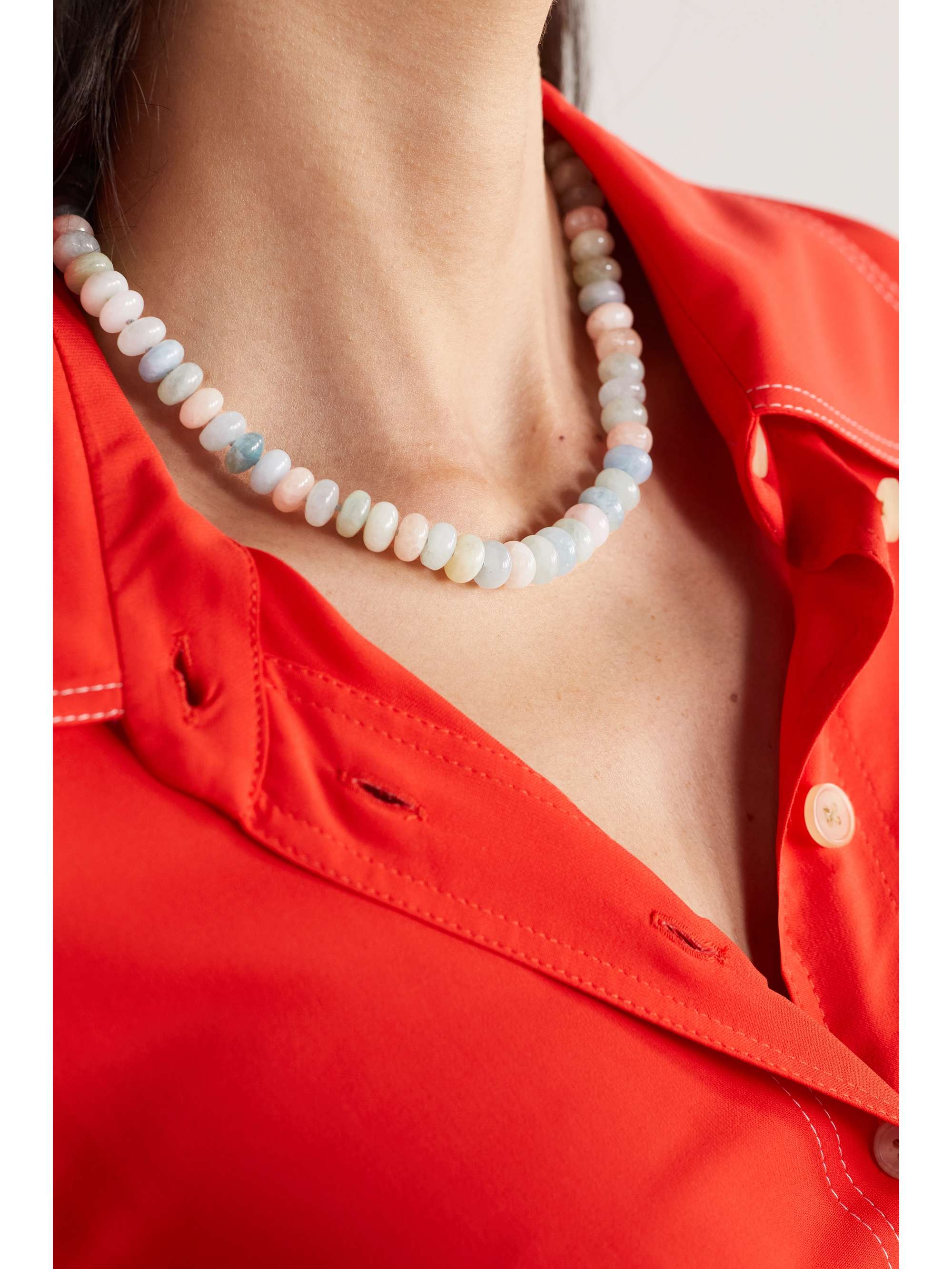 JIA JIA Oracle gold morganite necklace