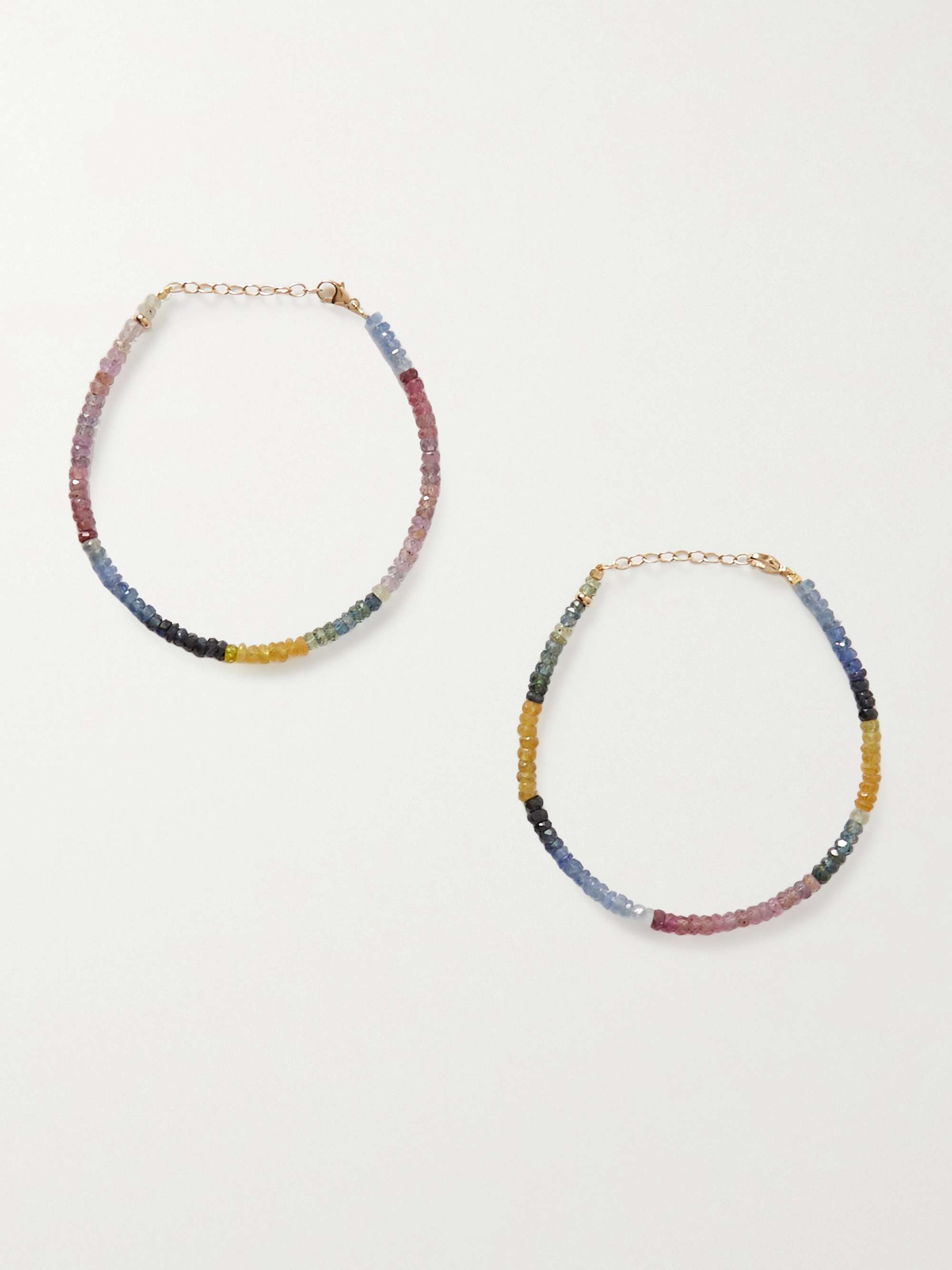 JIA JIA Set di due bracciali in oro con zaffiri