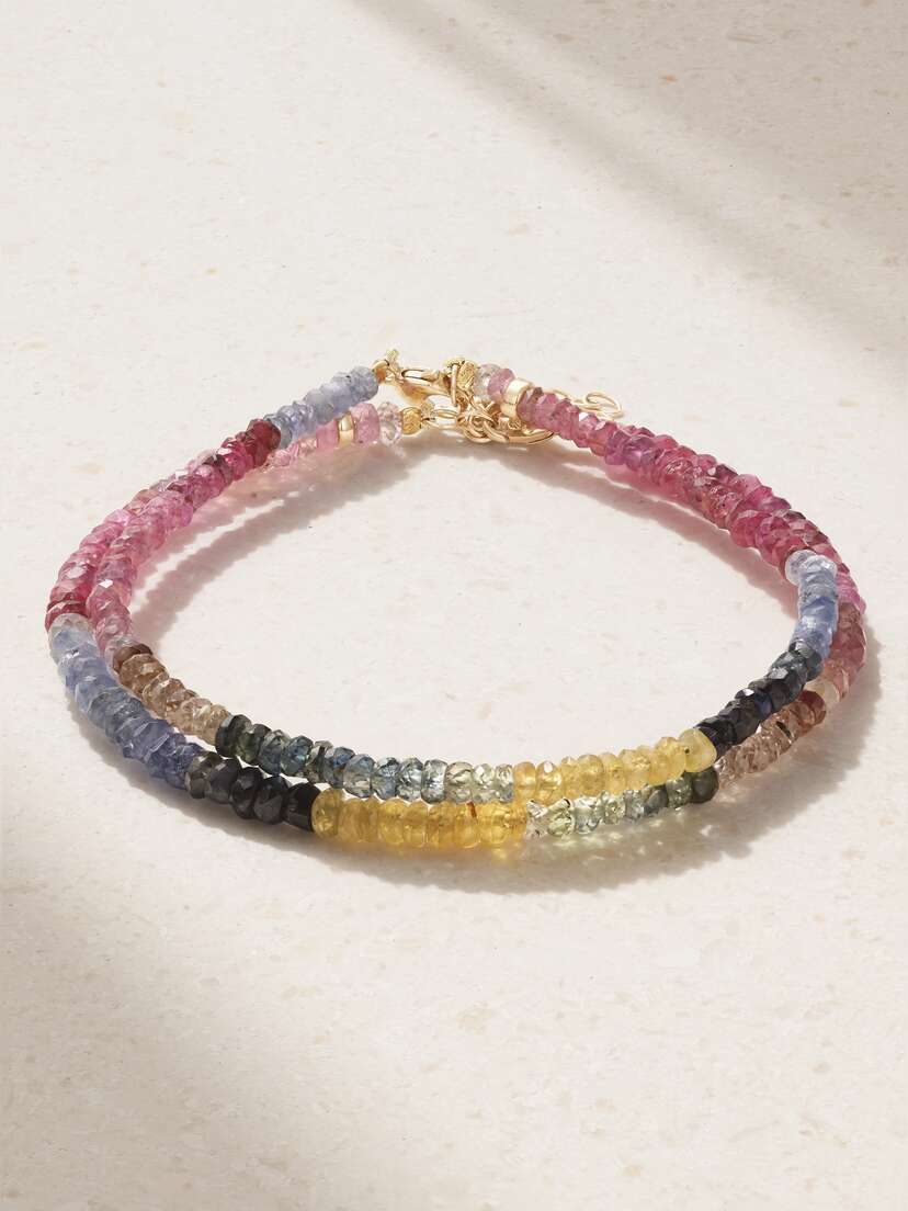 JIA JIA + Net Sustain Set Of Two Gold Sapphire Bracelets