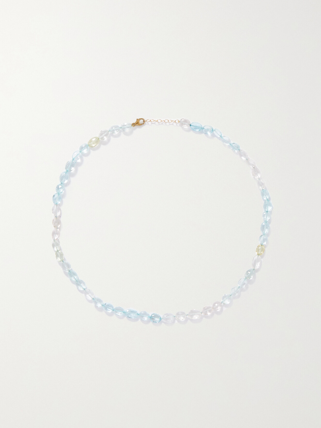 JIA JIA + Net Sustain Lucky Gold And Aquamarine Necklace