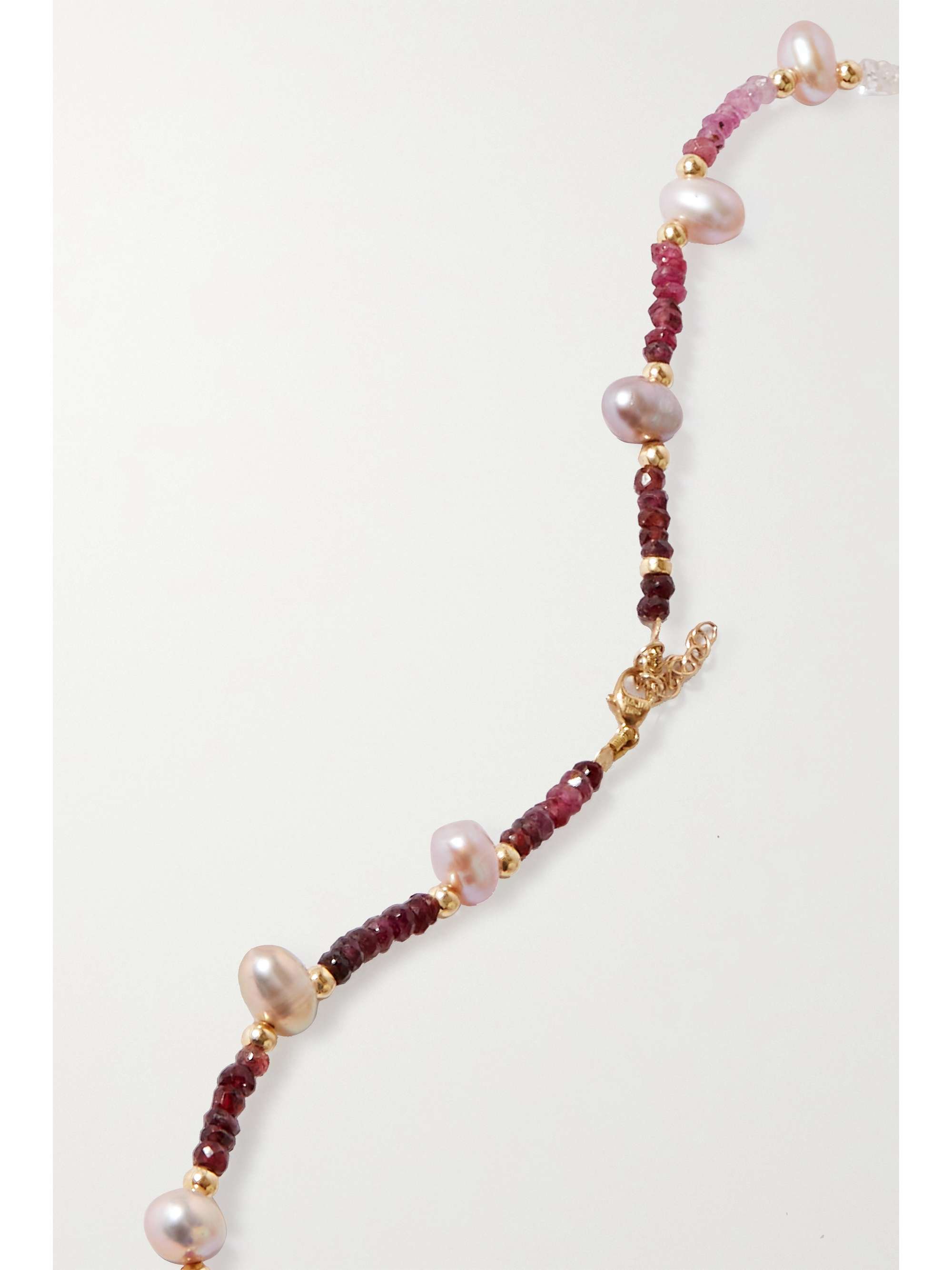 JIA JIA Gold, ruby and pearl necklace | NET-A-PORTER