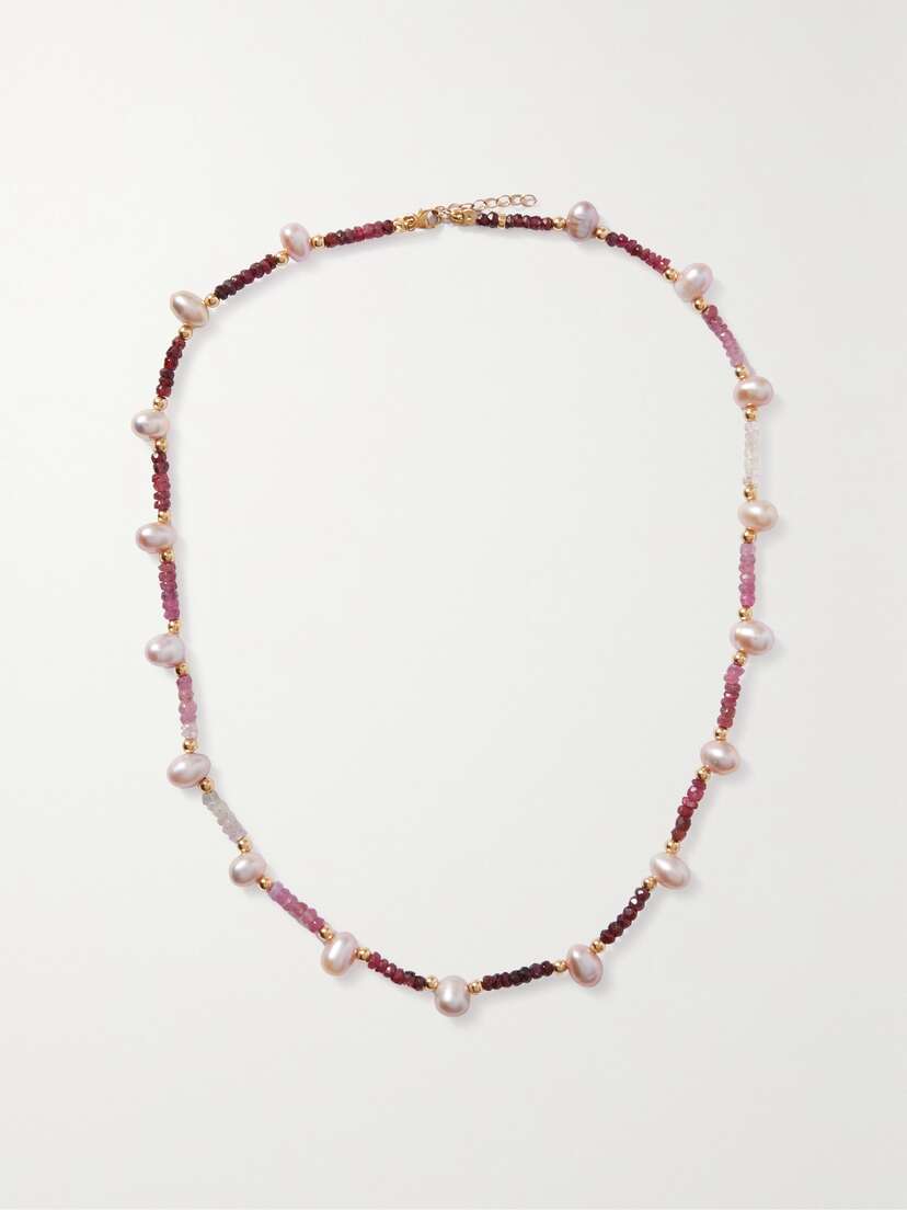 JIA JIA + Net Sustain Gold, Ruby And Pearl Necklace