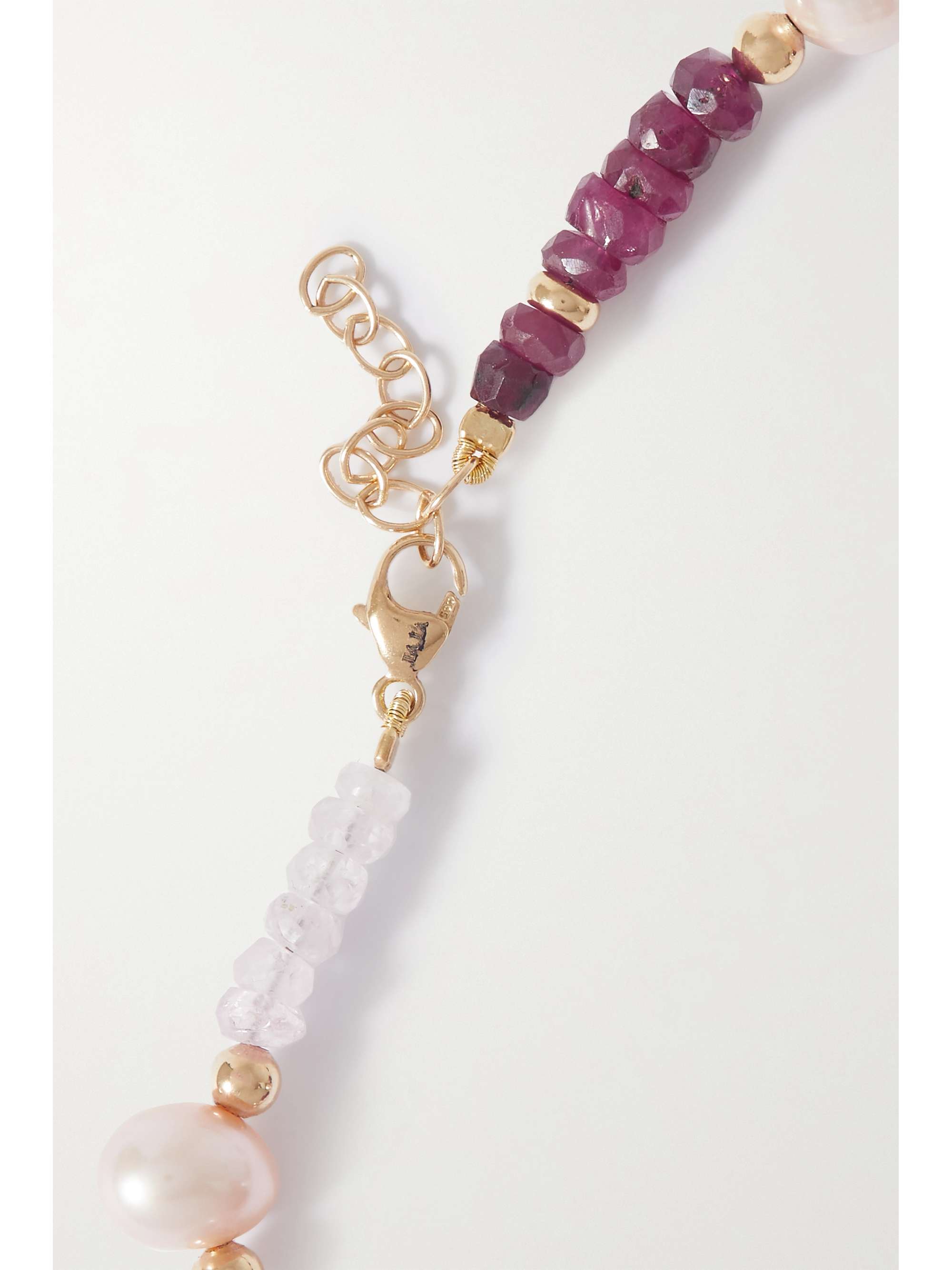 JIA JIA Arizona gold, ruby and pearl bracelet
