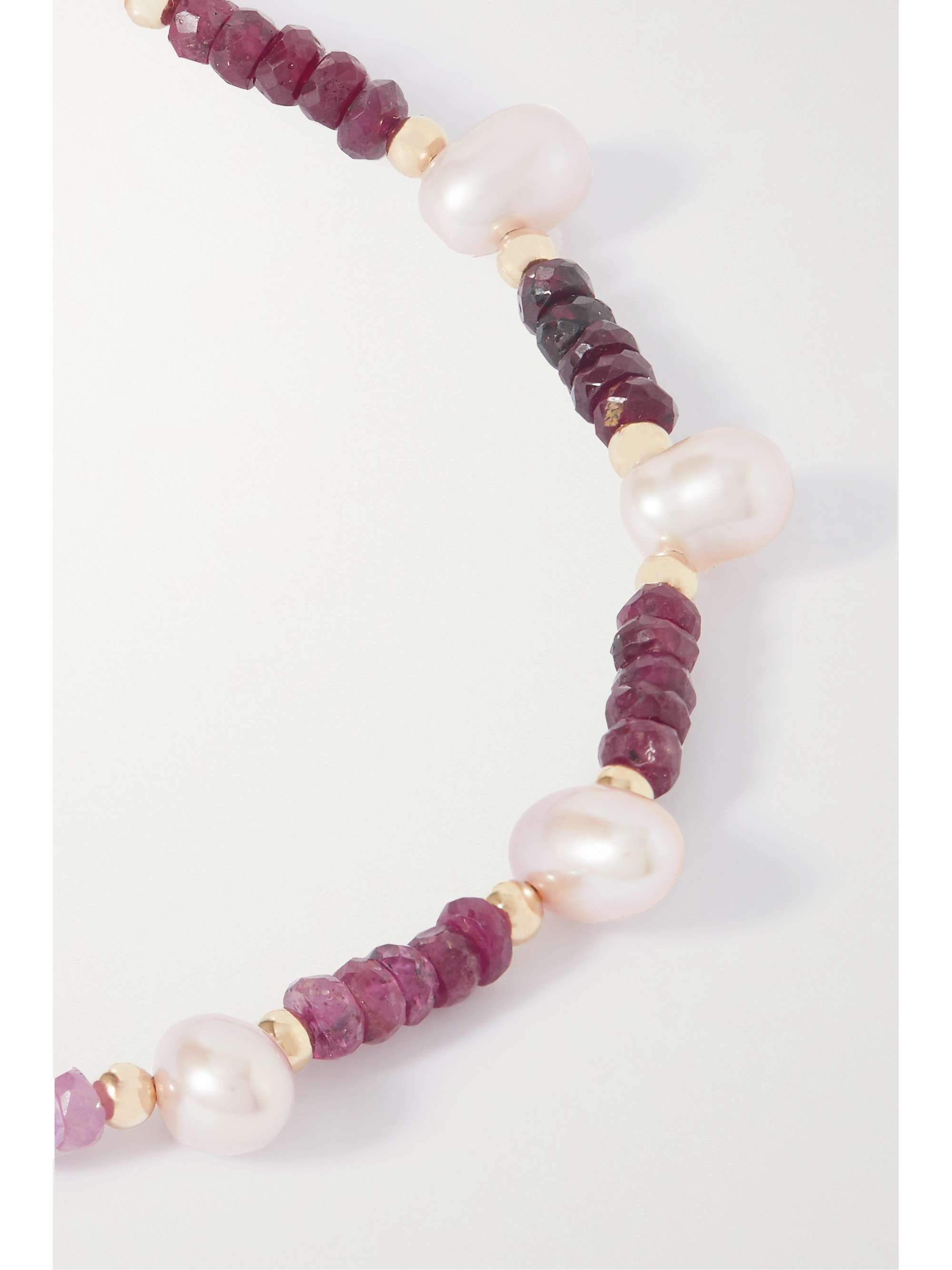 JIA JIA Arizona gold, ruby and pearl bracelet