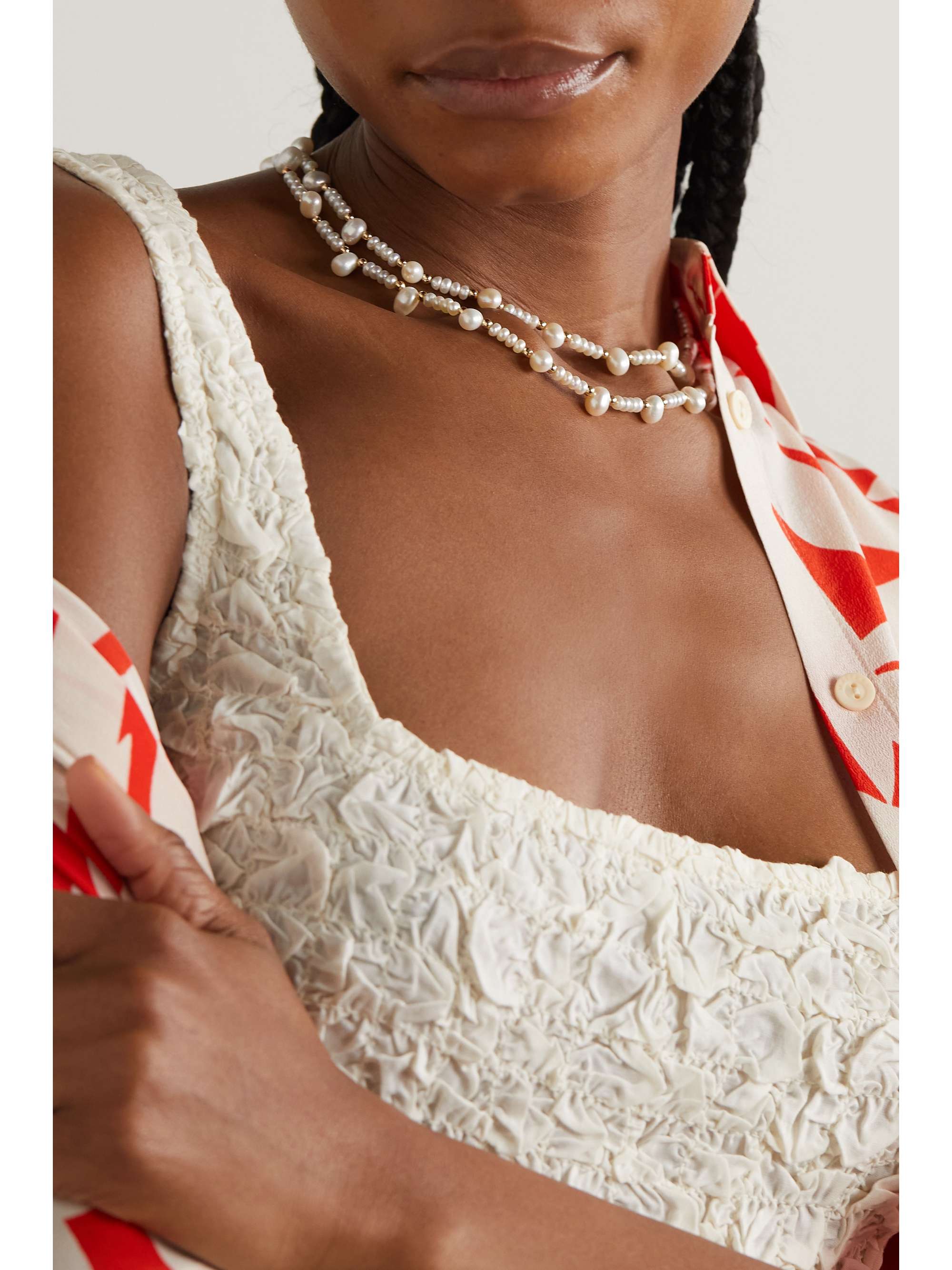 Net a porter clearance pearl necklace