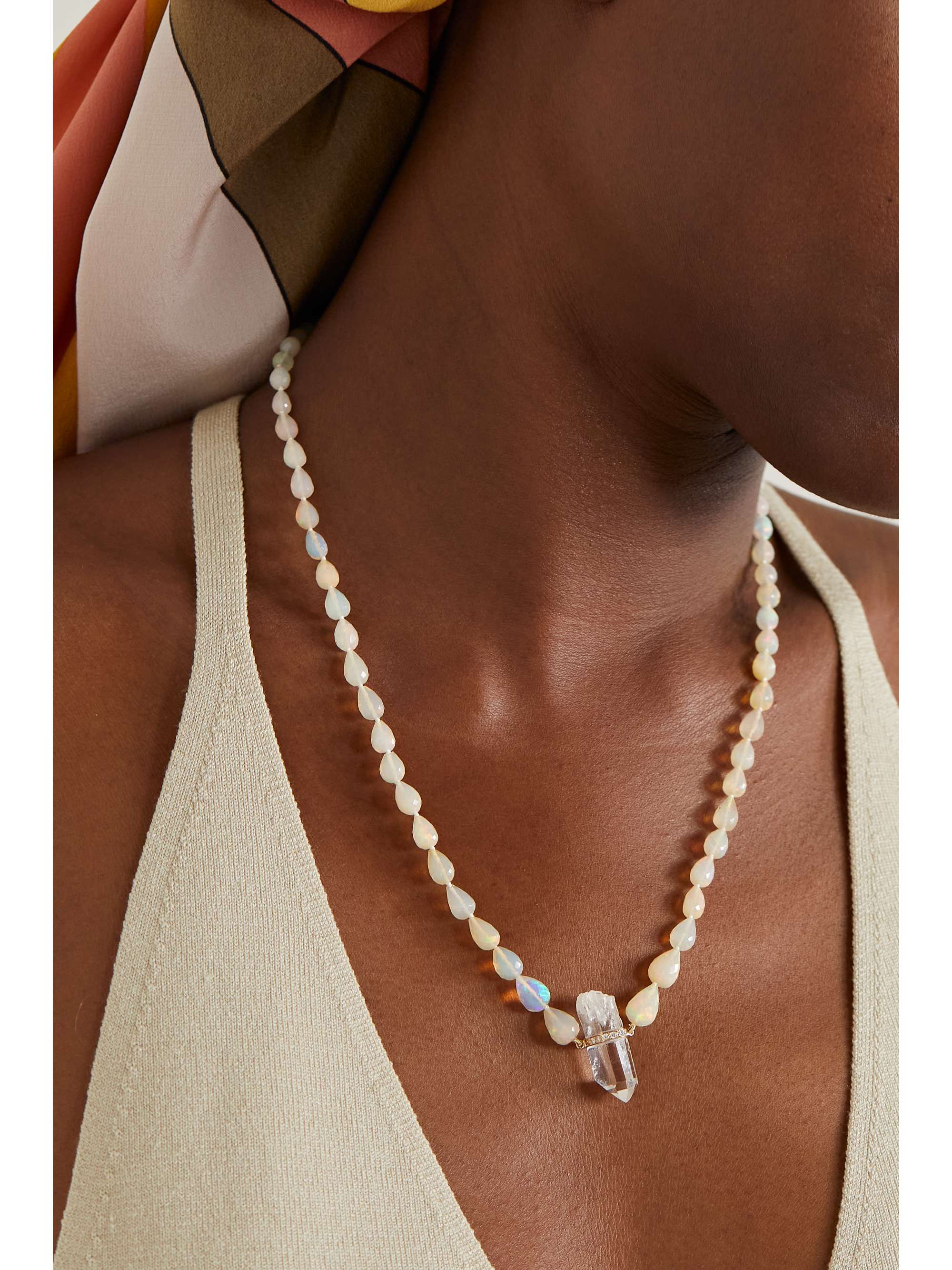 JIA JIA Gold multi-stone necklace