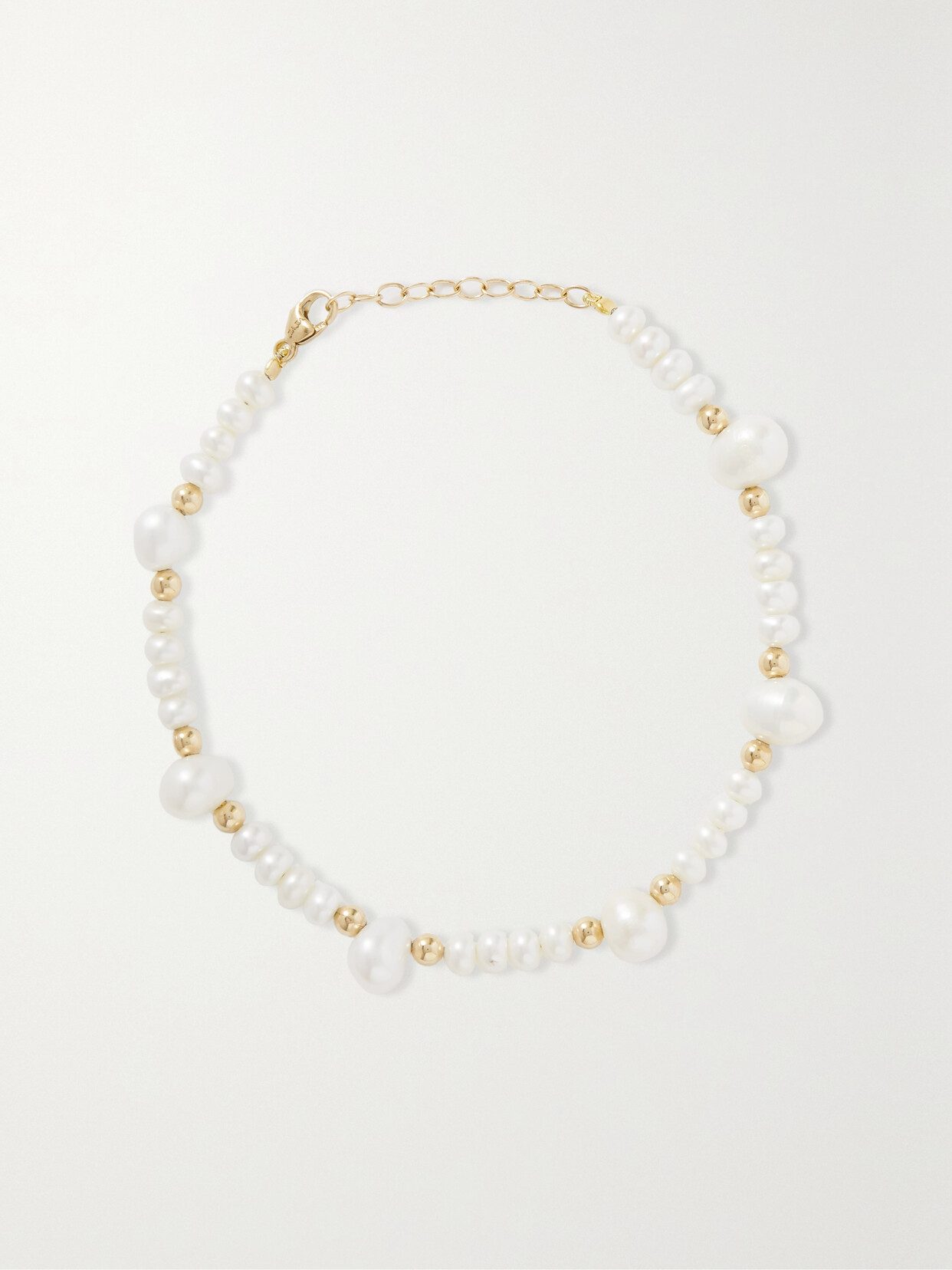 JIA JIA - 14-karat Gold Pearl Bracelet - White