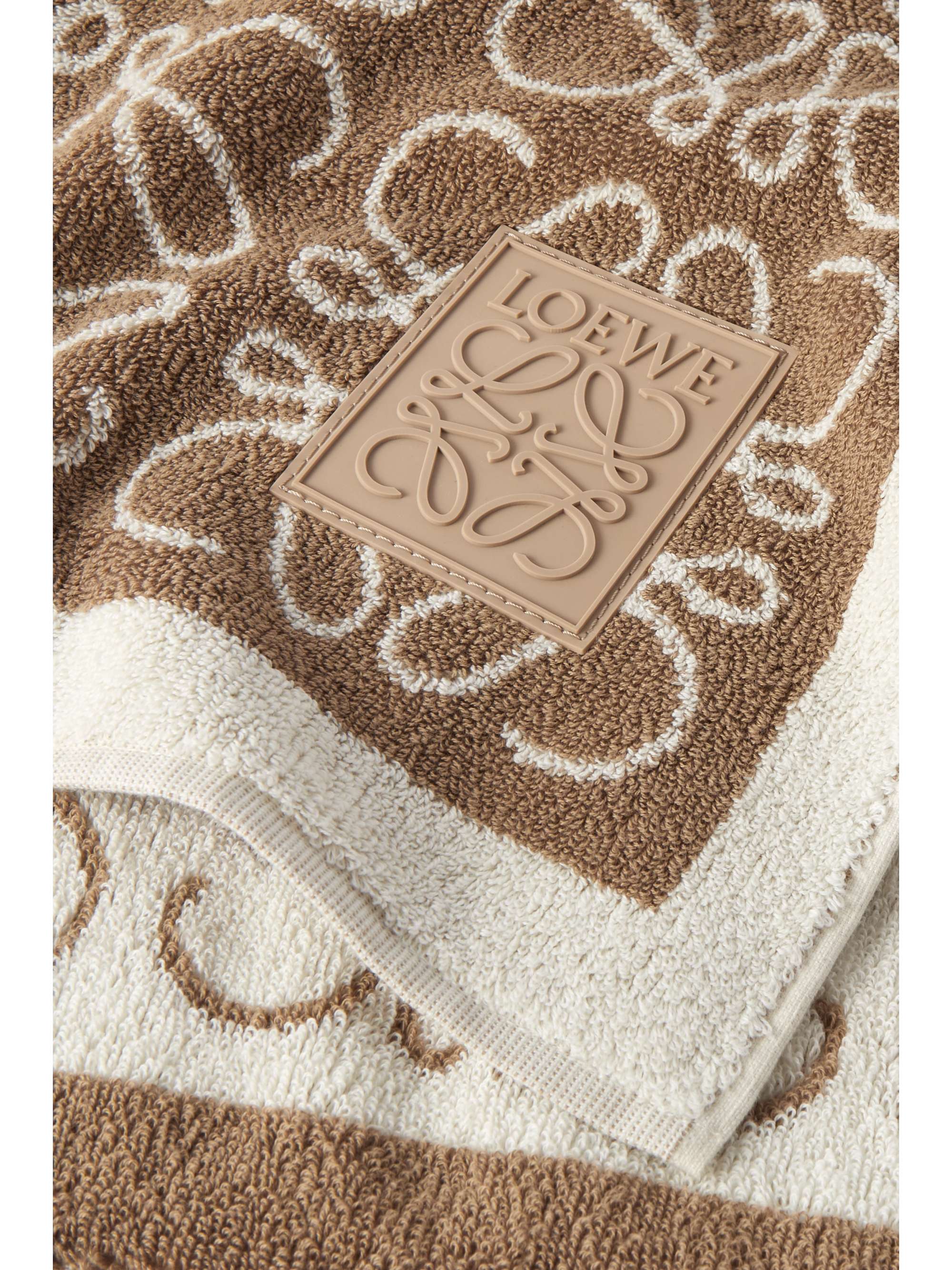 LOEWE Anagram cotton-terry jacquard towel