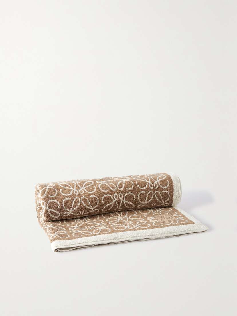Loewe Anagram Cotton-terry Jacquard Towel