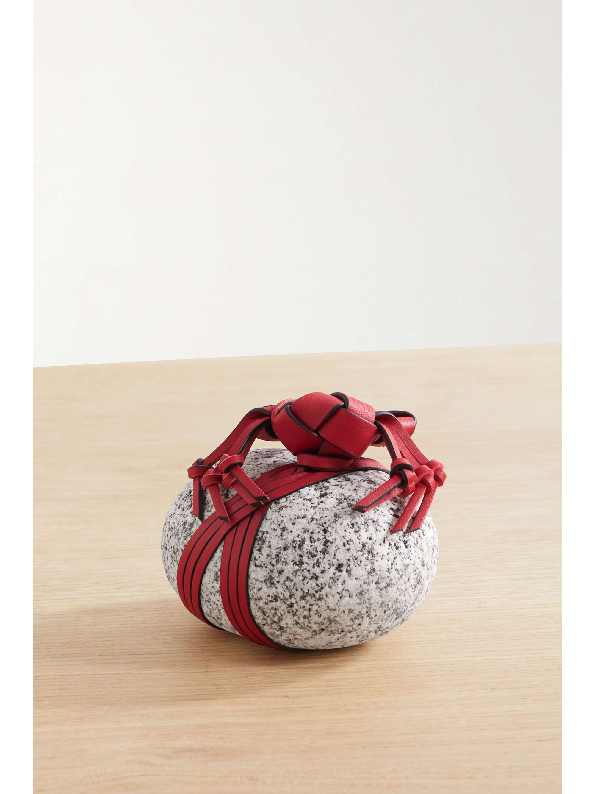 LOEWE + Paula's Ibiza leather-trimmed stone paperweight