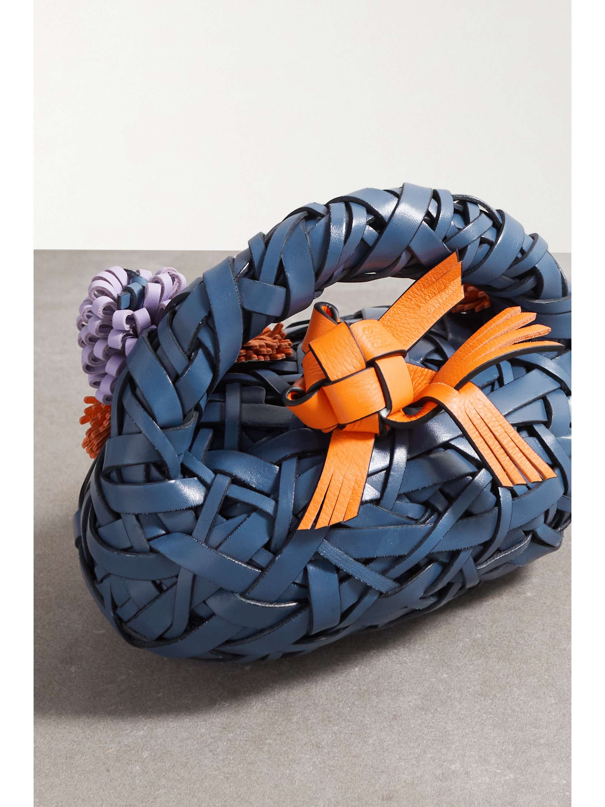 LOEWE + Paula's Ibiza woven leather doorstopper