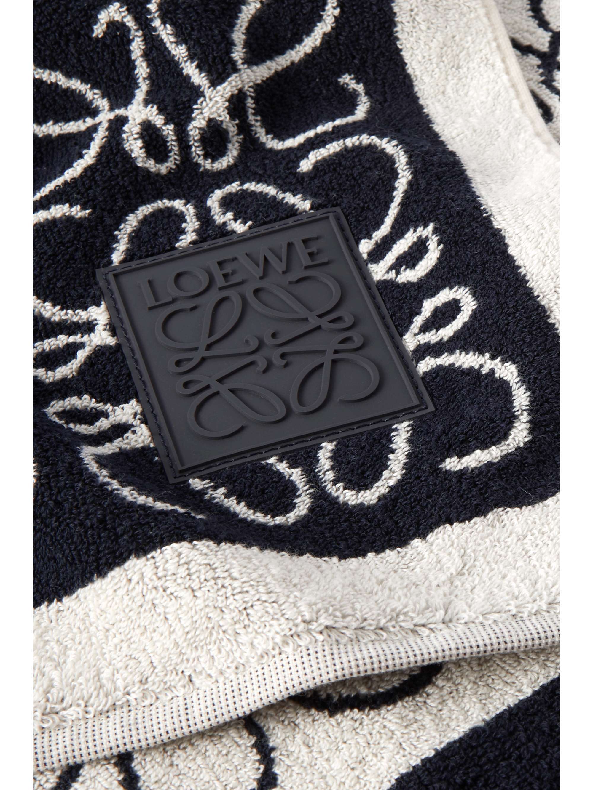 LOEWE Anagram cotton-terry jacquard towel