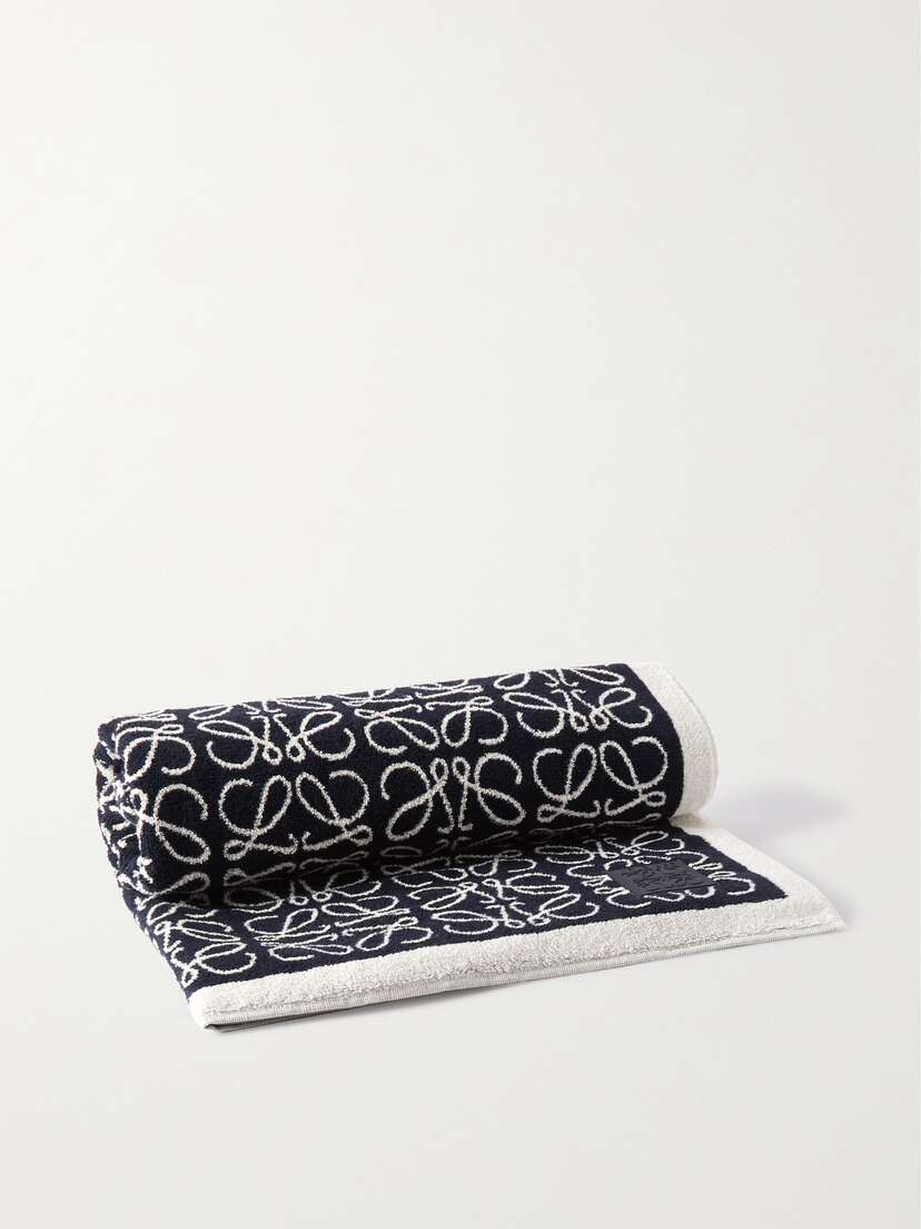 Loewe Anagram Cotton-terry Jacquard Towel