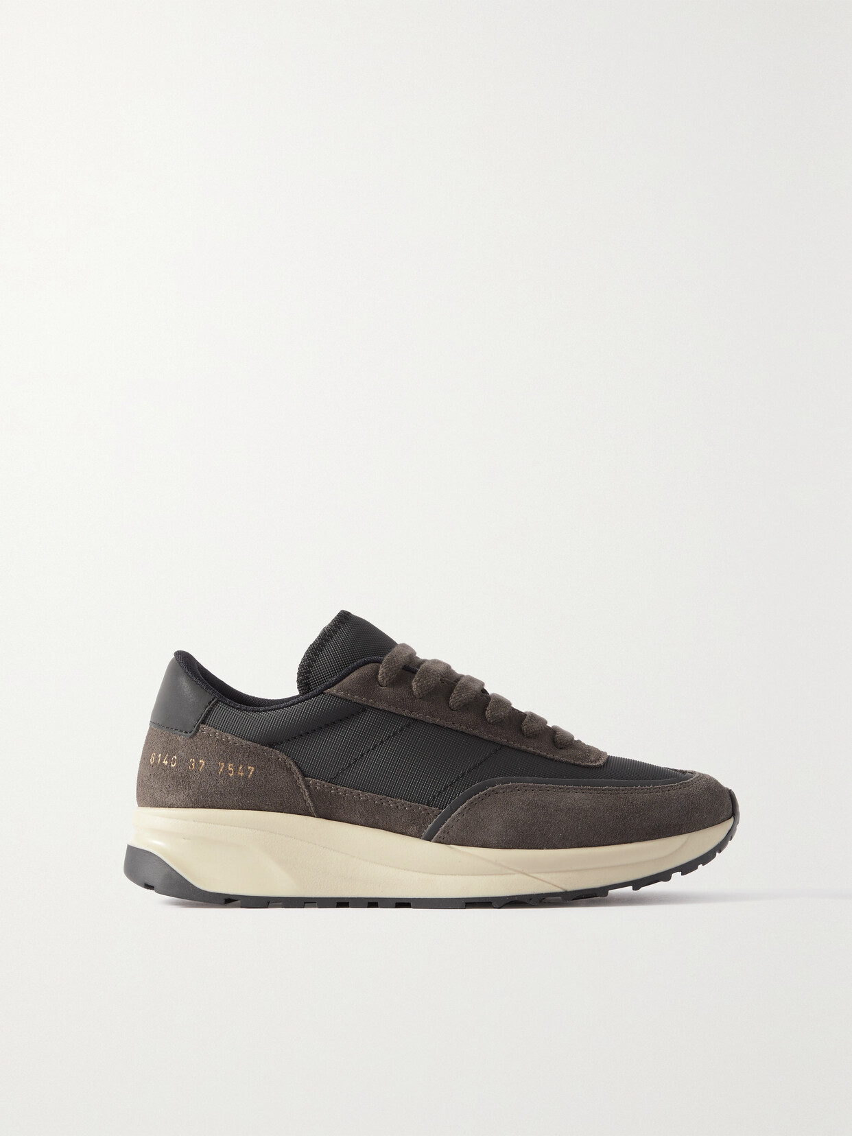 Common Projects - Track Technical Leather-trimmed Mesh And Suede Sneakers - Black