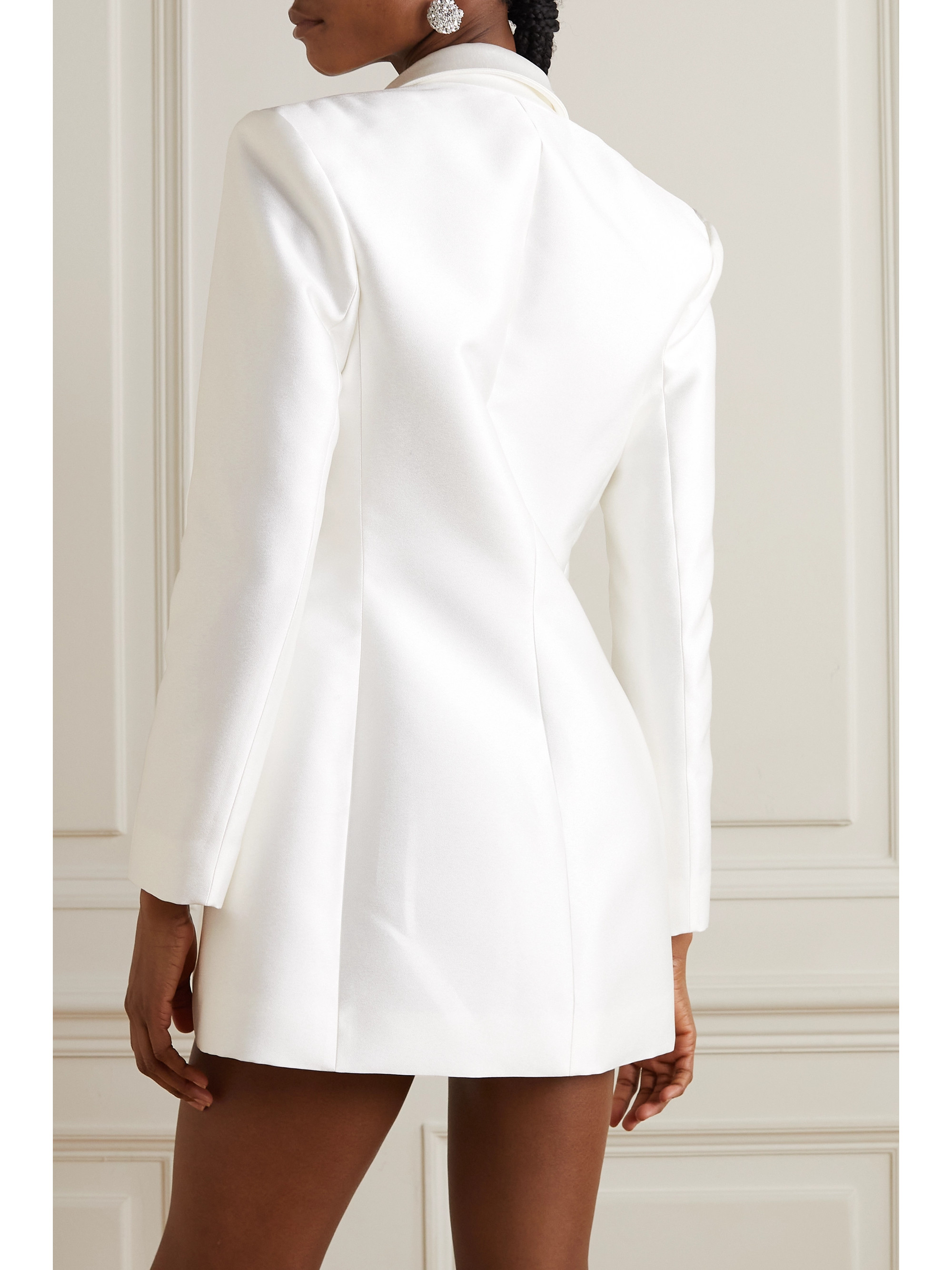 Halfpenny London Double-breasted satin-mikado mini dress thumbnail