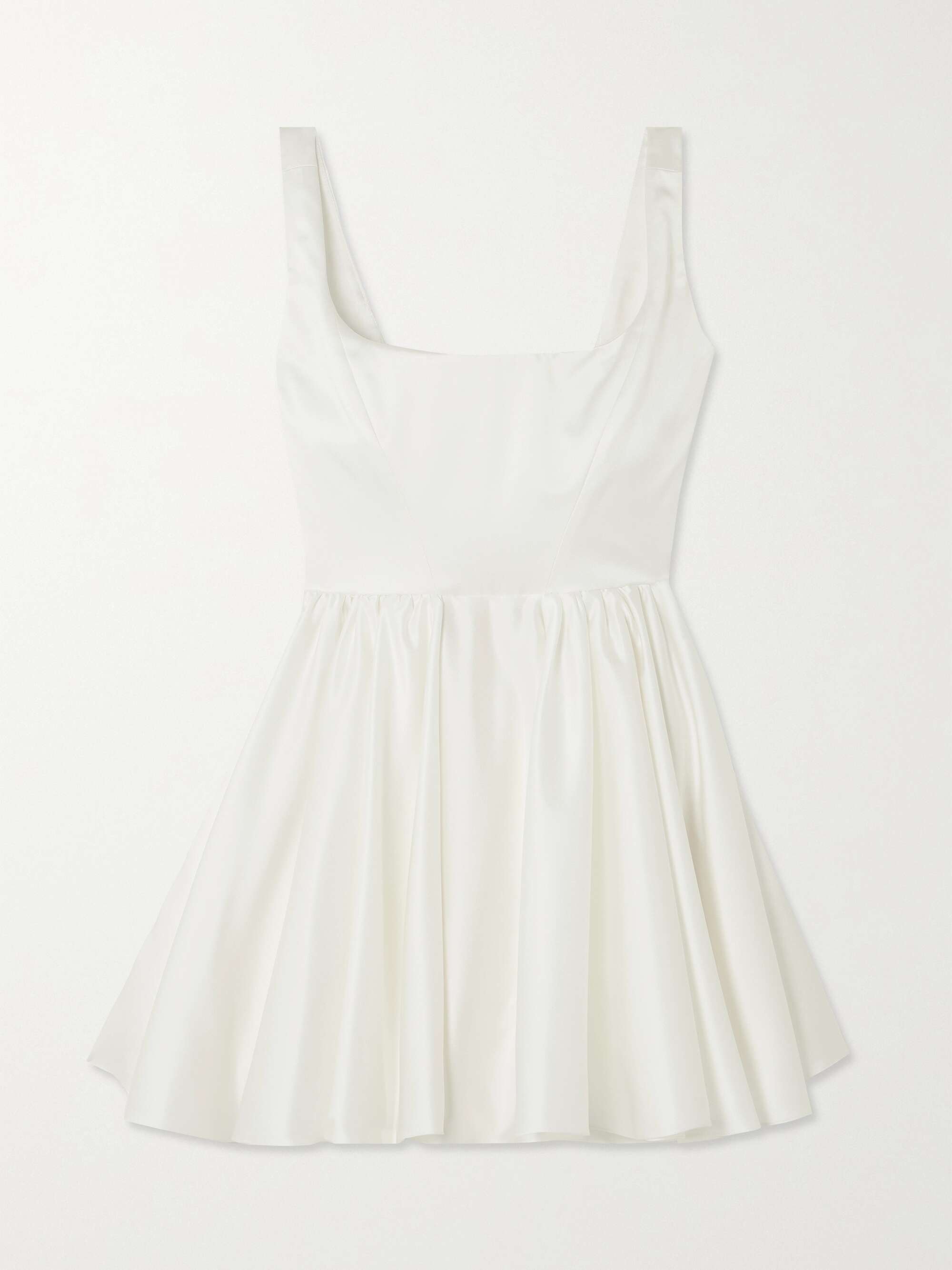 HALFPENNY LONDON Molly duchesse-satin mini dress | NET-A-PORTER