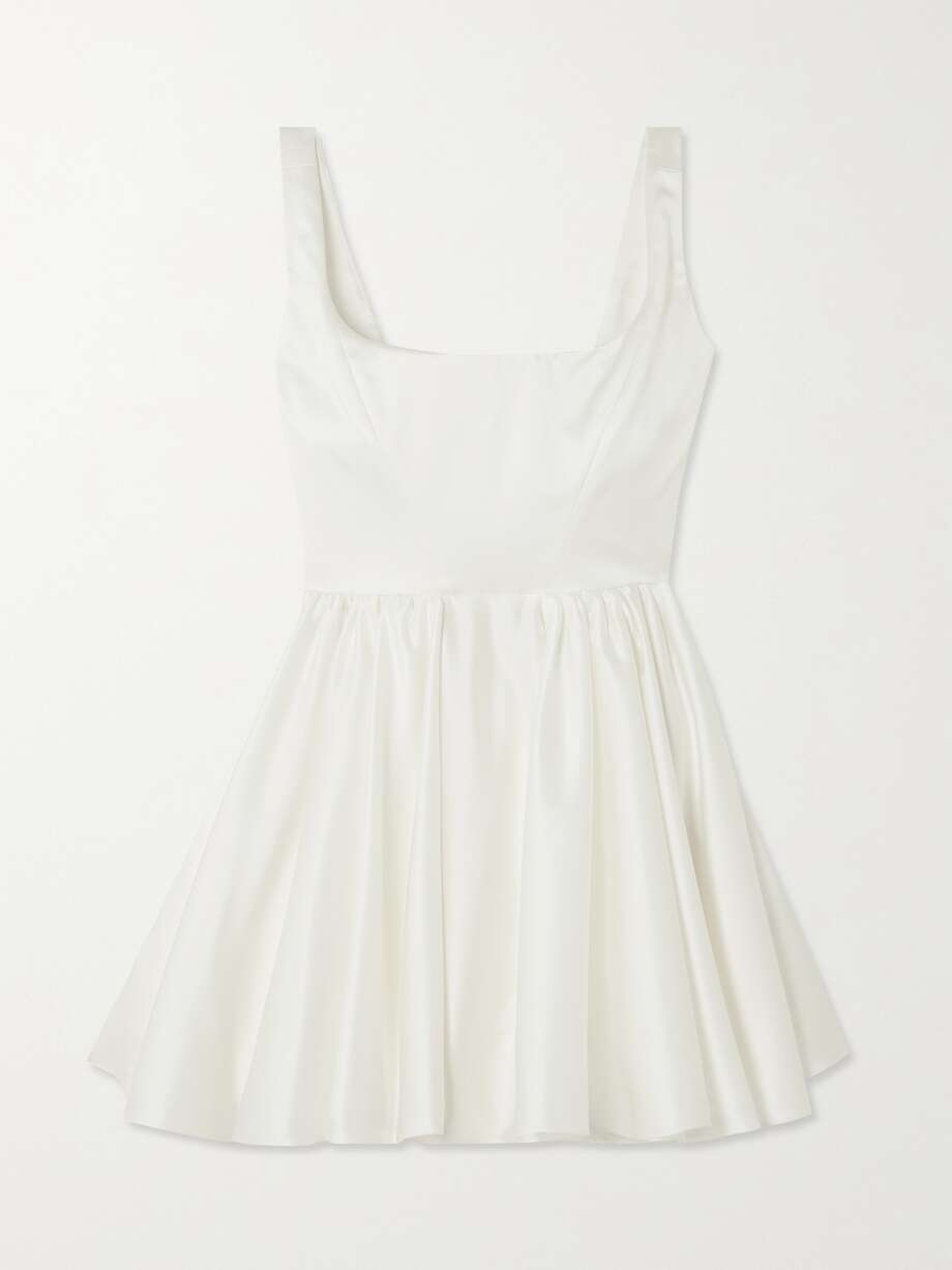 molly duchesse-satin mini dress