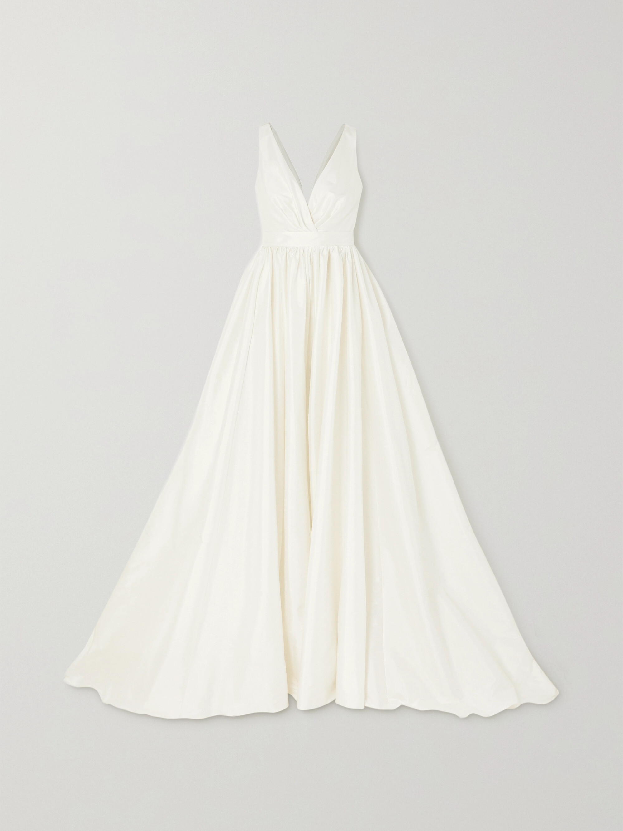 Halfpenny London Pleated taffeta gown thumbnail