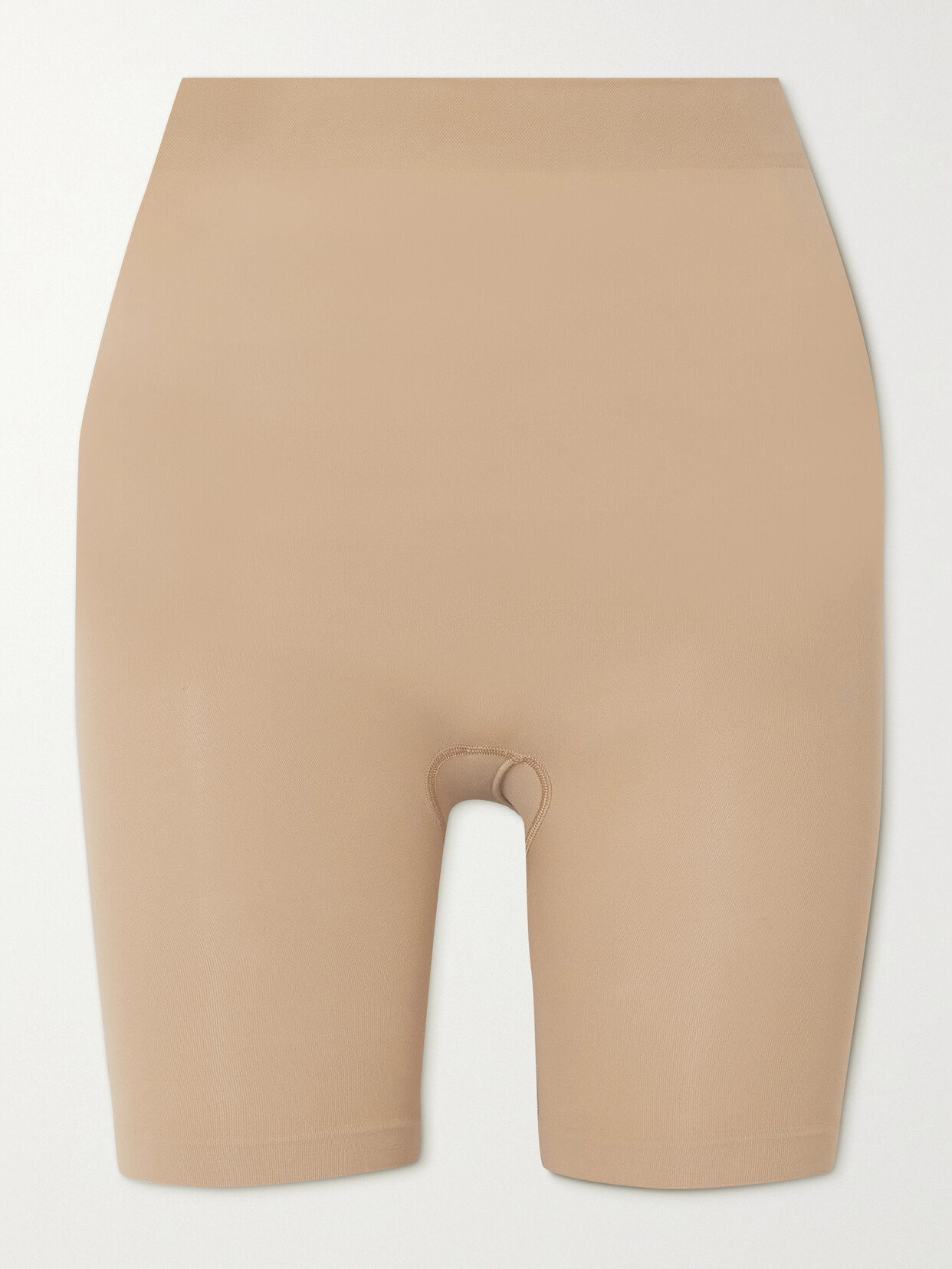 Shop Skims Everyday Sculpt High Waist Mid Thigh Short In Neutrals