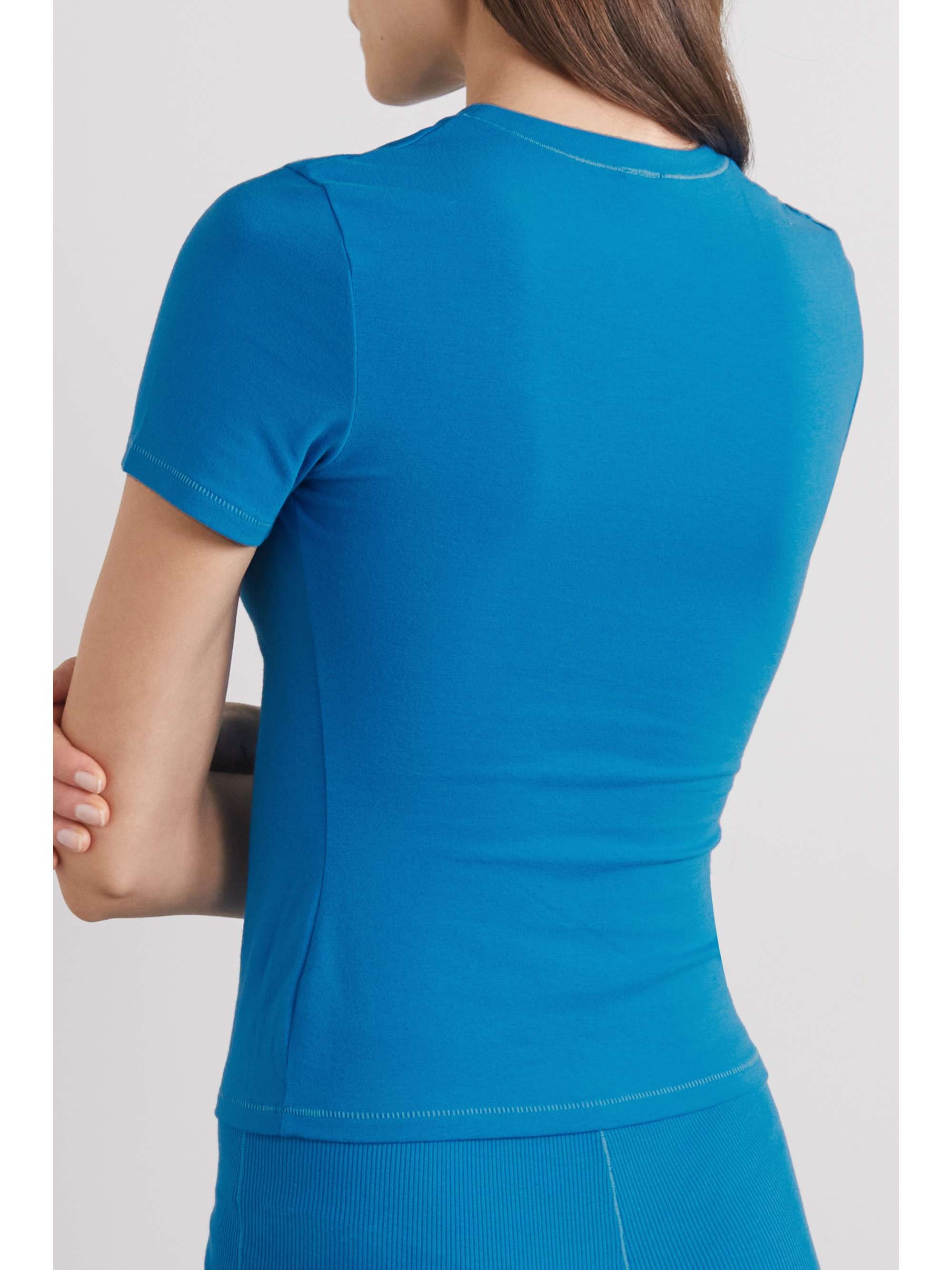 SKIMS Stretchcotton jersey Tshirt Mykonos NETAPORTER