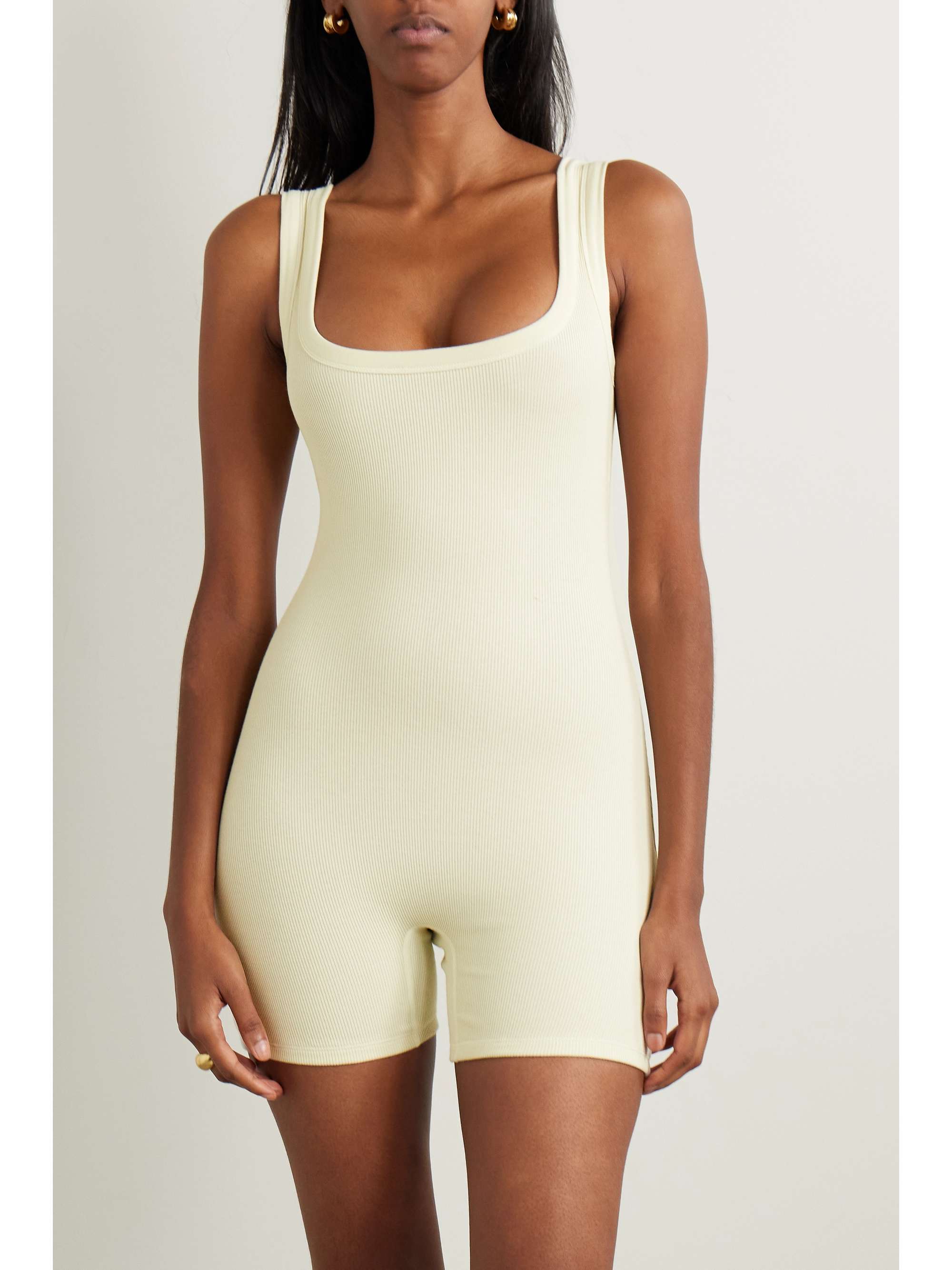 Ribbed jersey jumpsuit outlet