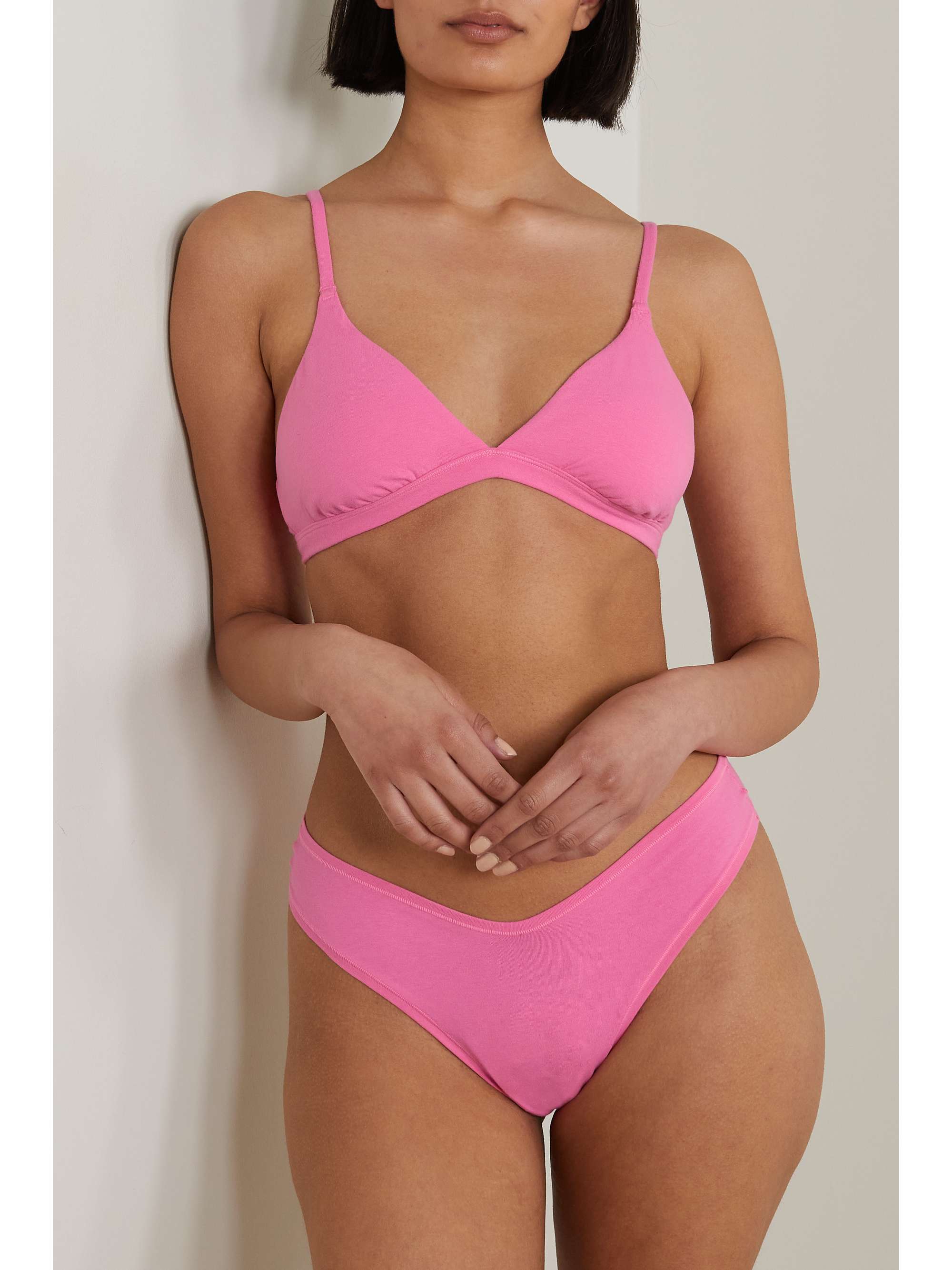 Karter Bralette Bikini Top in Neon Pink