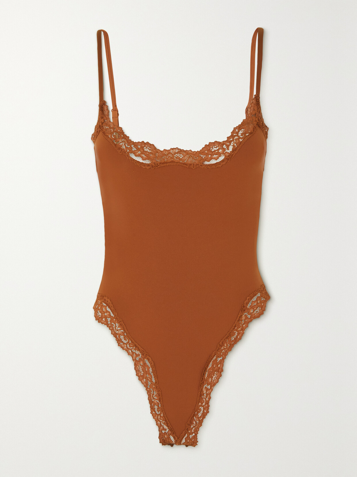 Skims - Fits Everybody Corded Lace Cami Bodysuit - Bronze