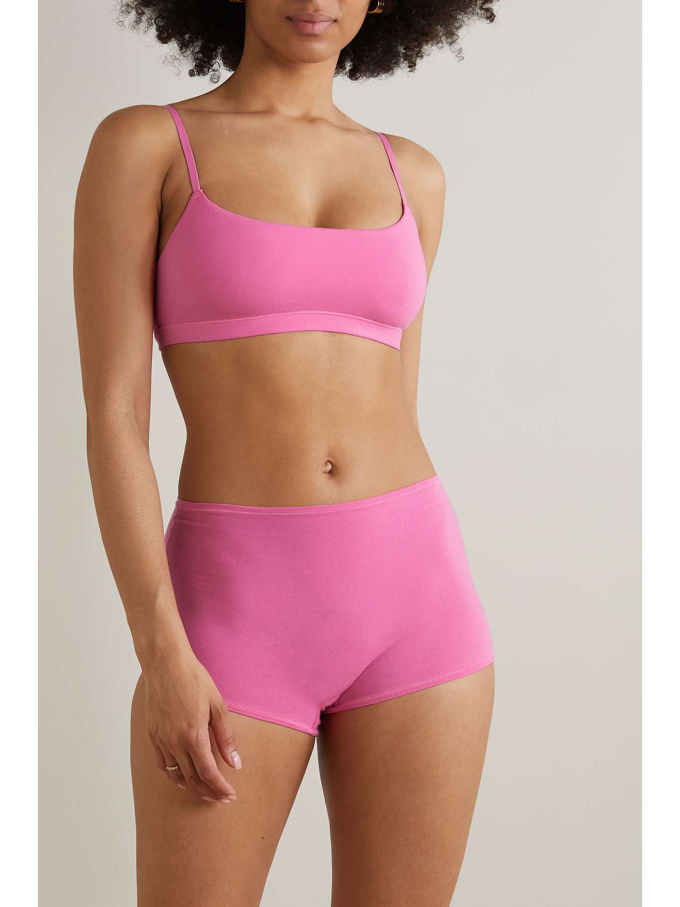 SKIMS Brassière en jersey de coton stretch Scoop