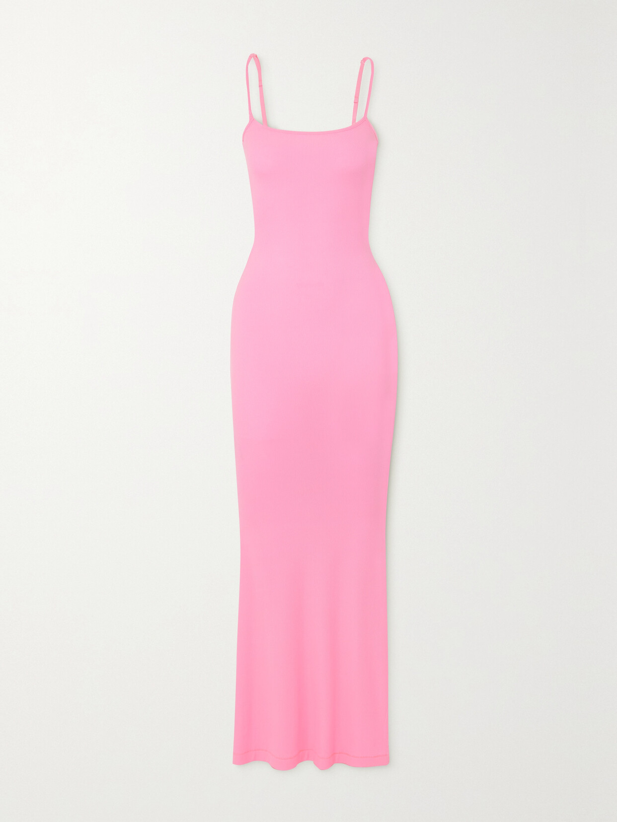 Skims - Soft Lounge Ribbed Stretch-modal Slip Dress - Cotton Candy