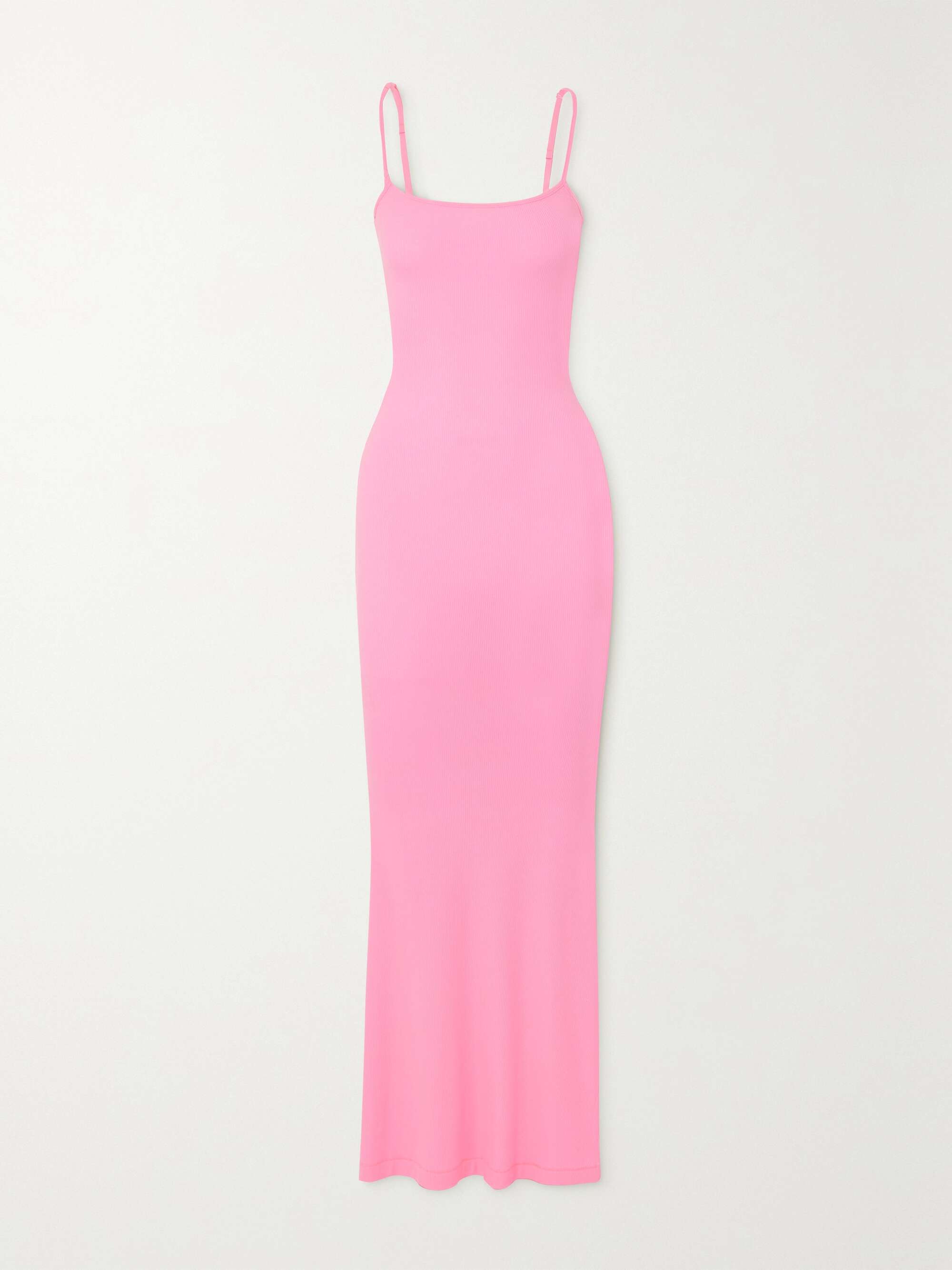 SKIMS Soft Lounge ribbed stretch-modal slip dress - Cotton Candy